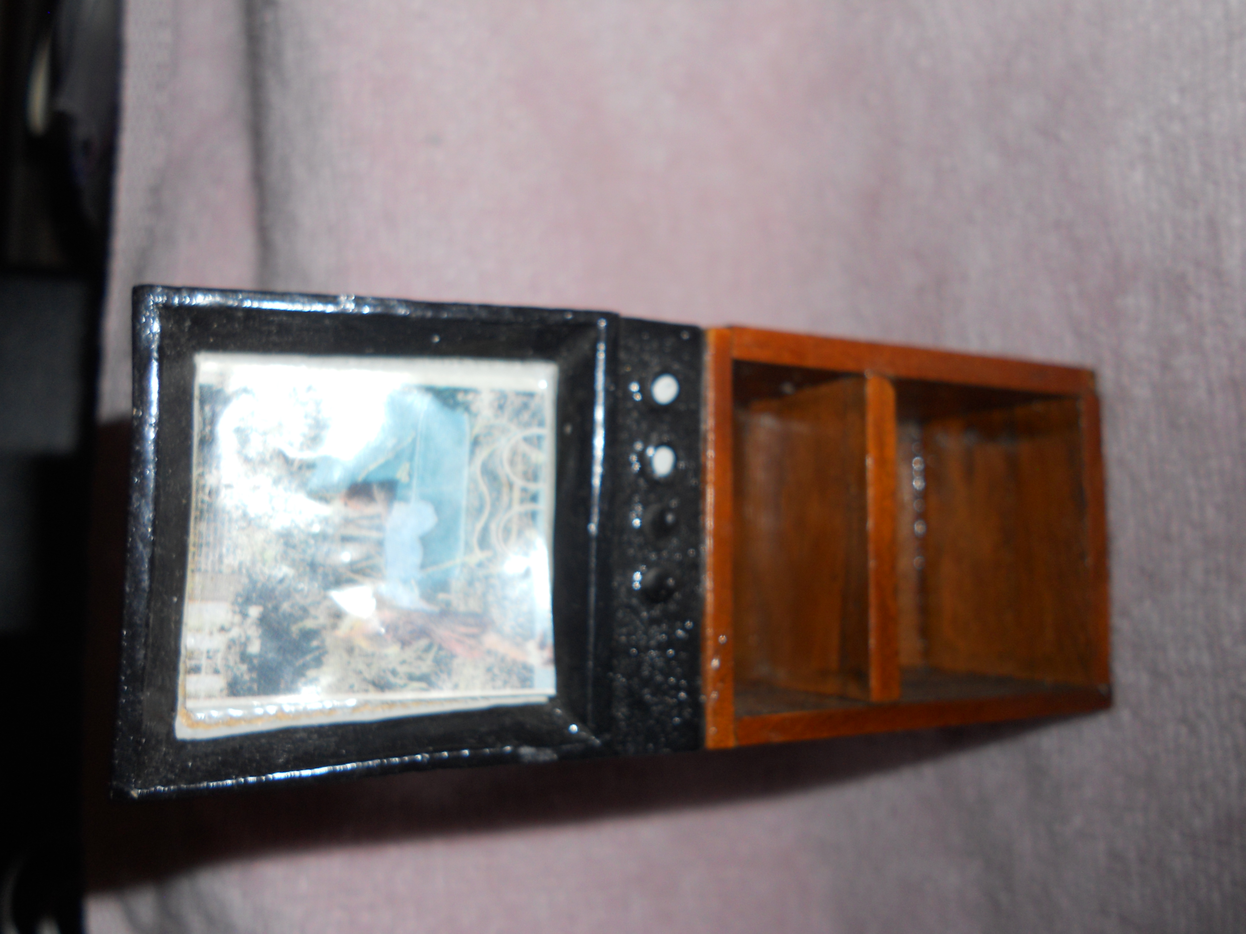 Dollhouse Television Bookcase wood