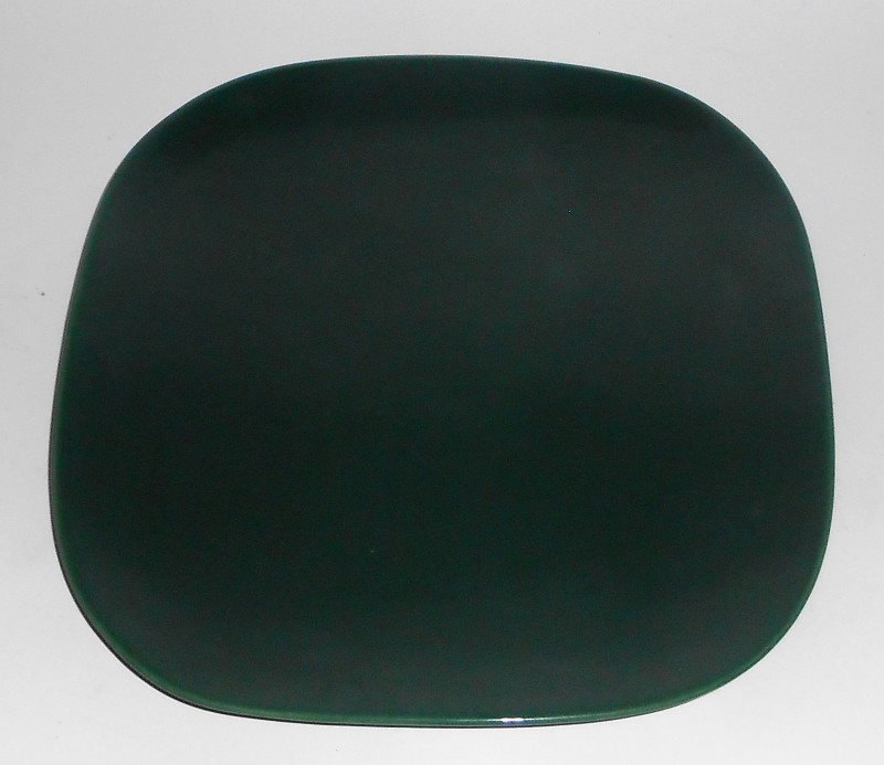 VINTAGE Franciscan Pottery Tiempo Leaf Dark Green Dinner Plate