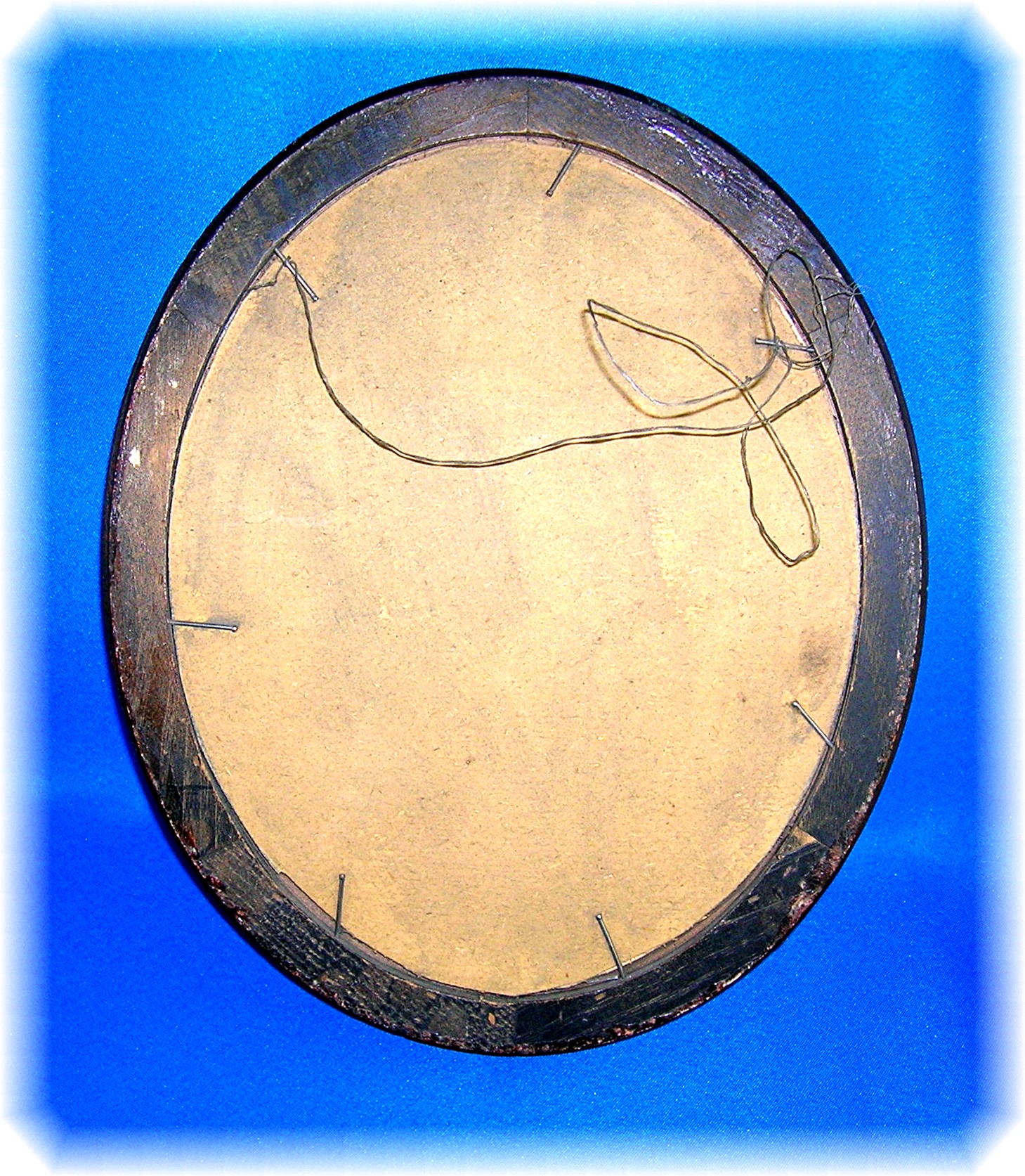 Picture Frame Oval Wood 50s