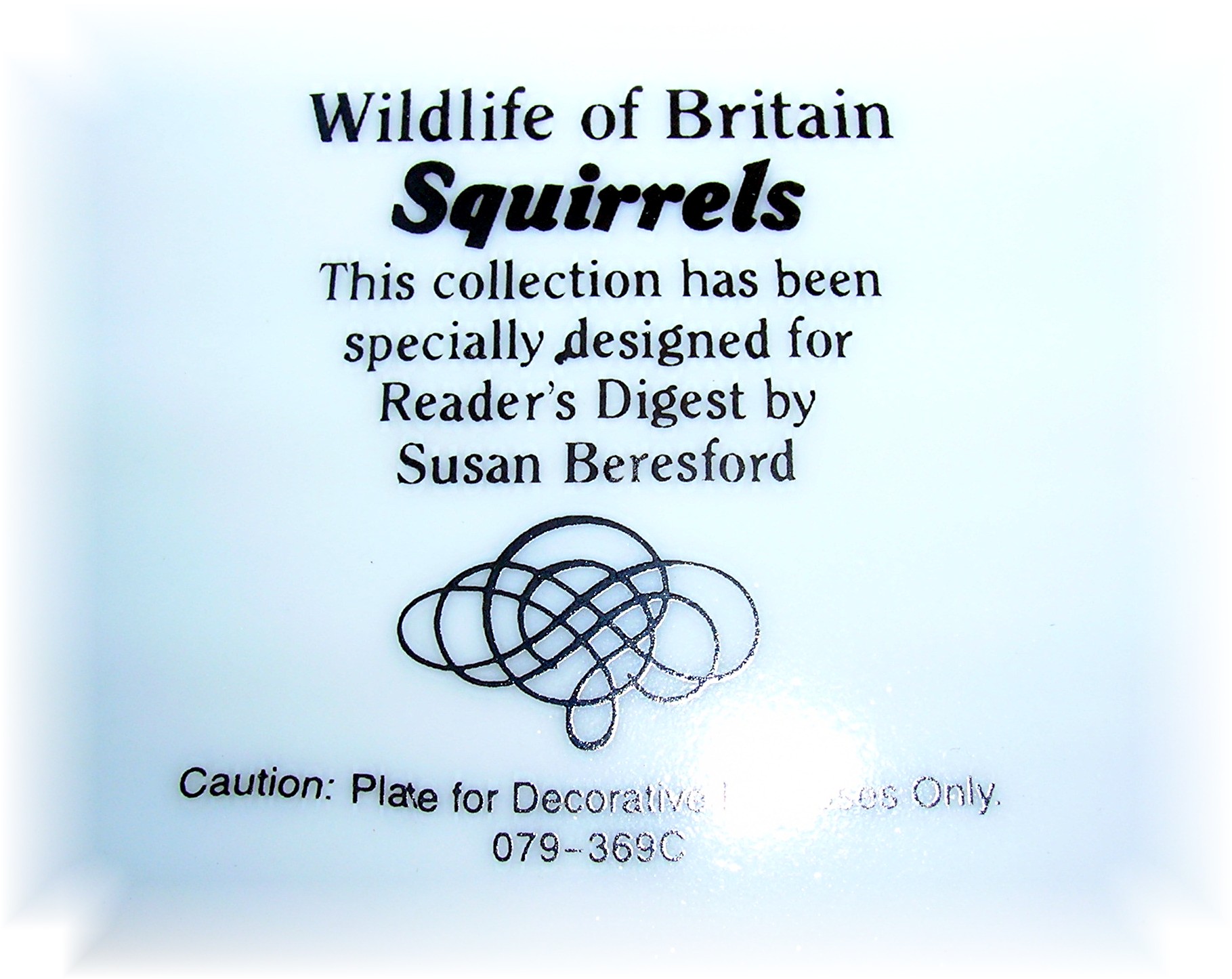 Squirrels Wildlife Of Britain Collector Plate