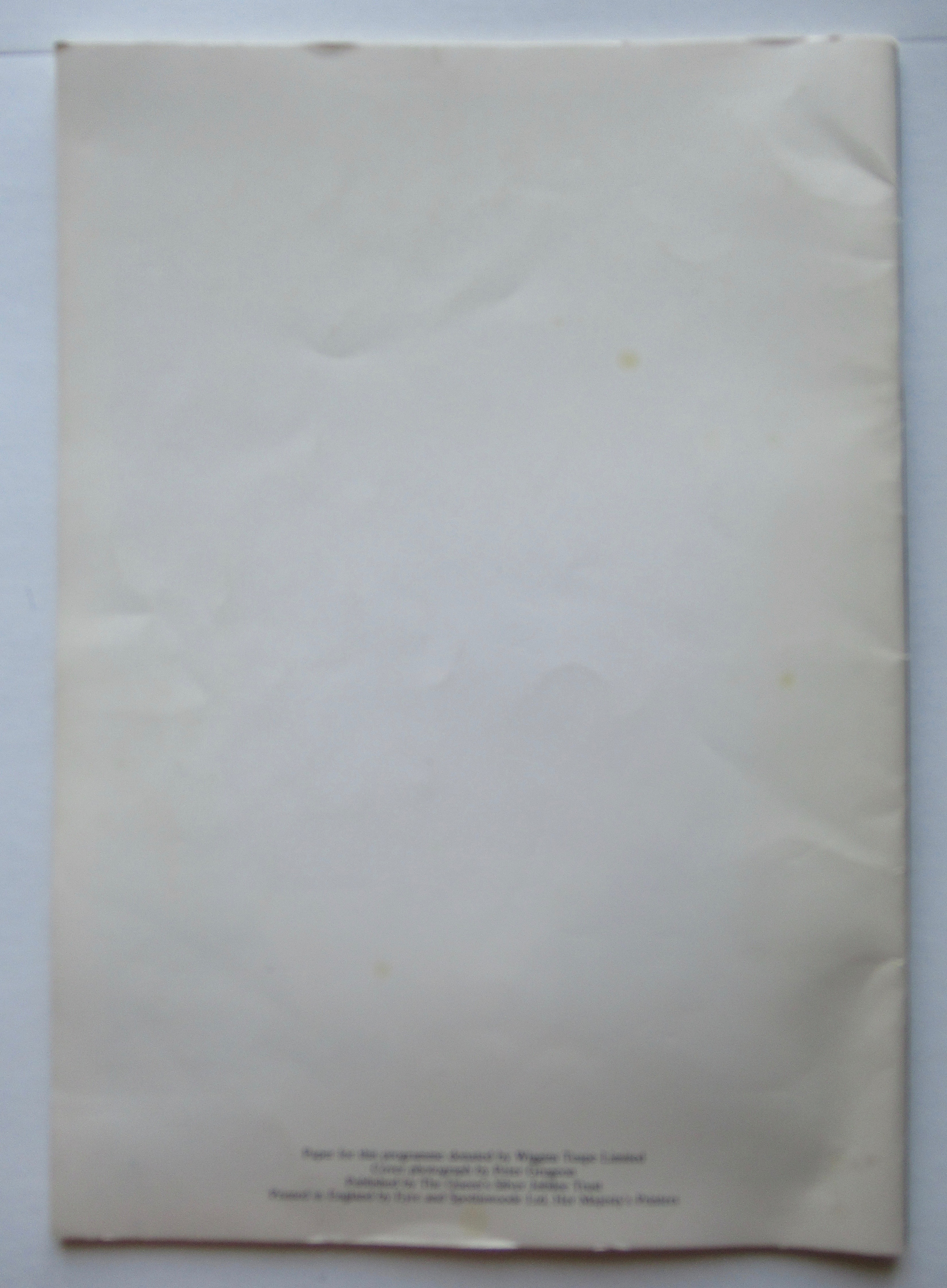 Silver Jubilee Program 1977 Queen Elizabeth Souvenir