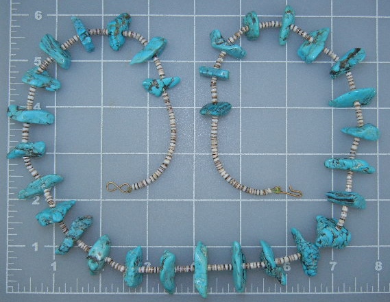 Native American Turquoise Heishi Beads 60s