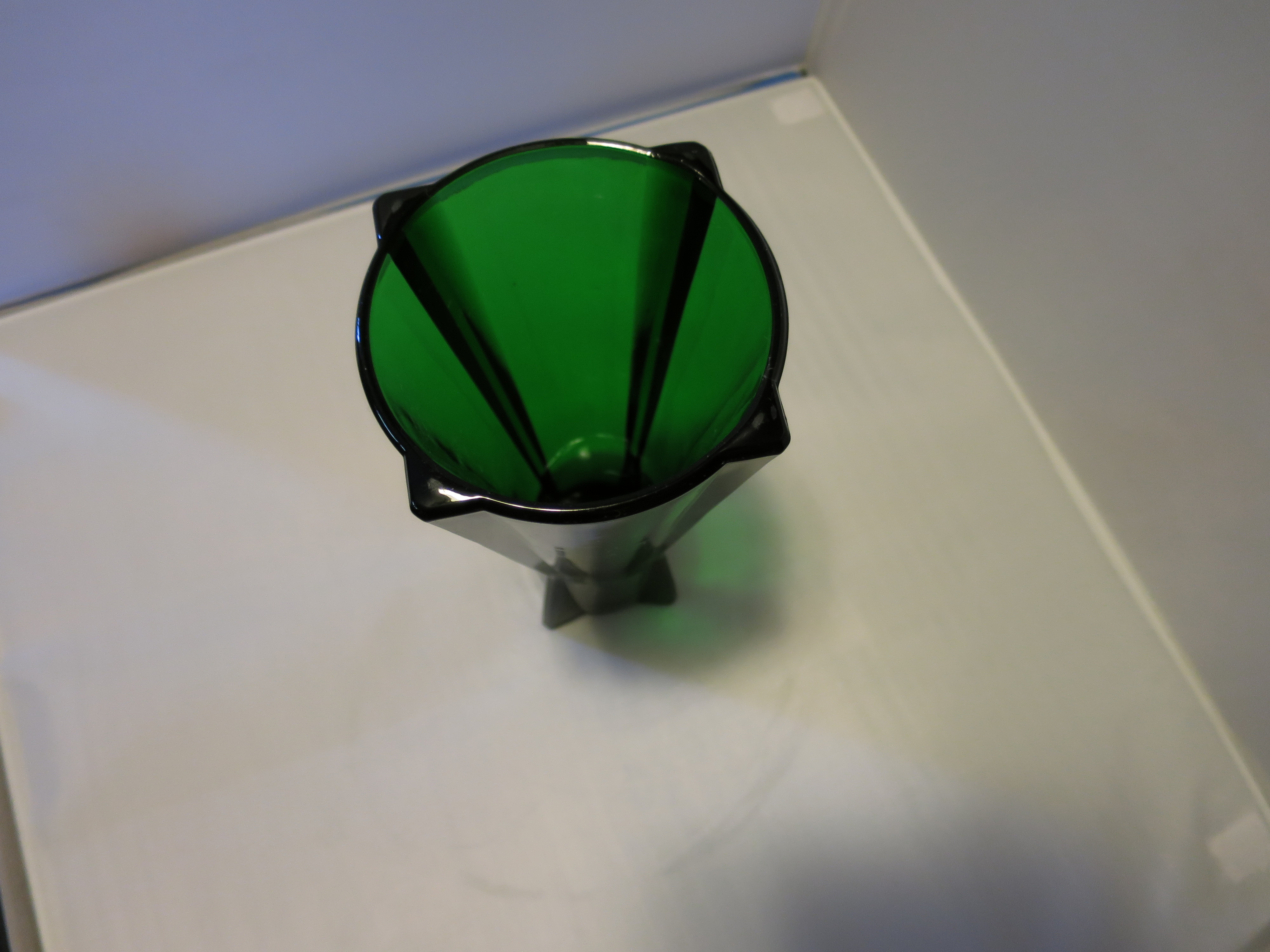Anchor Hocking Rocket Vase Forest Green