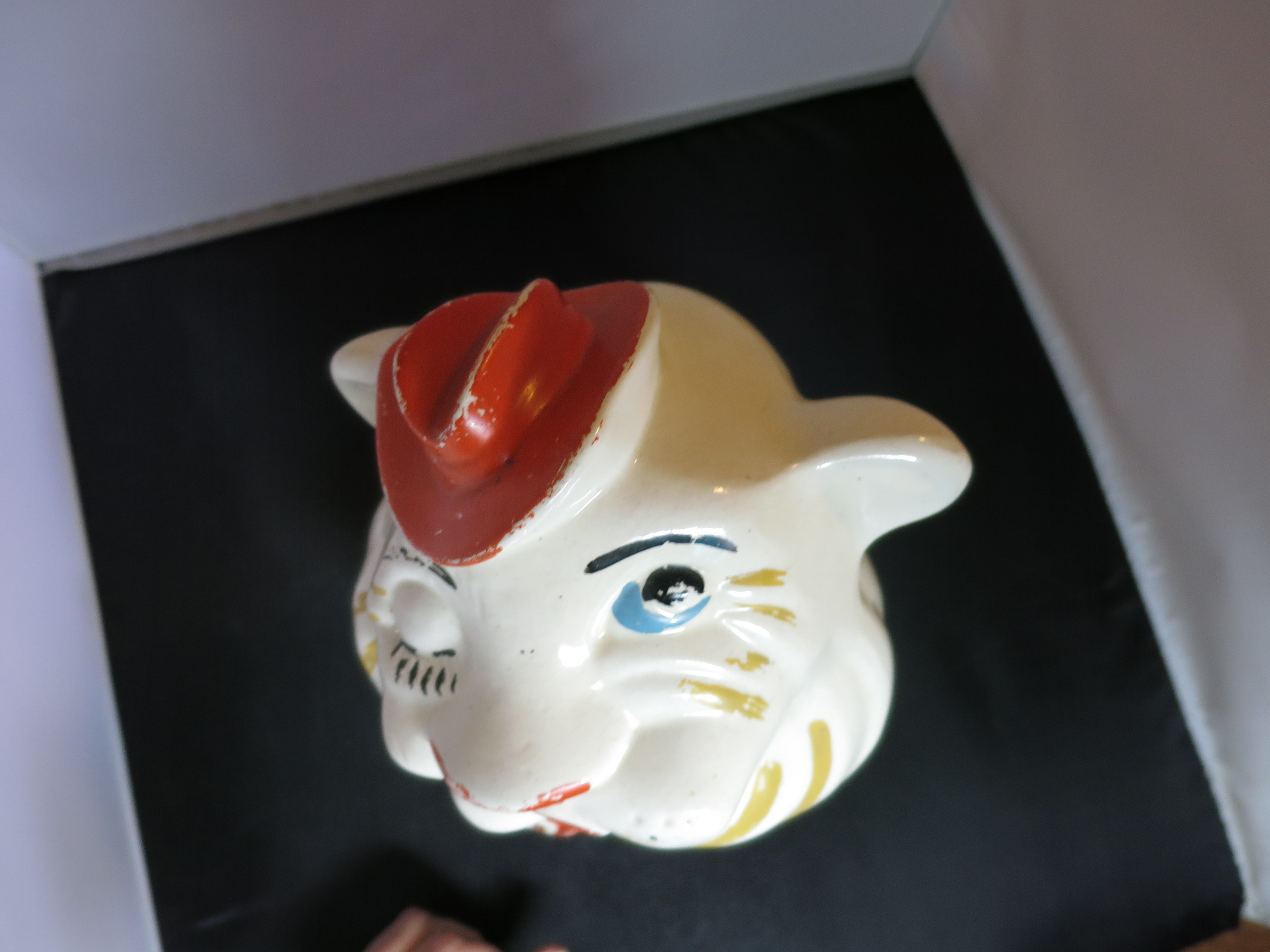 Vintage Lion cookie Jar Belmont Pottery USA Ladowici Caledon