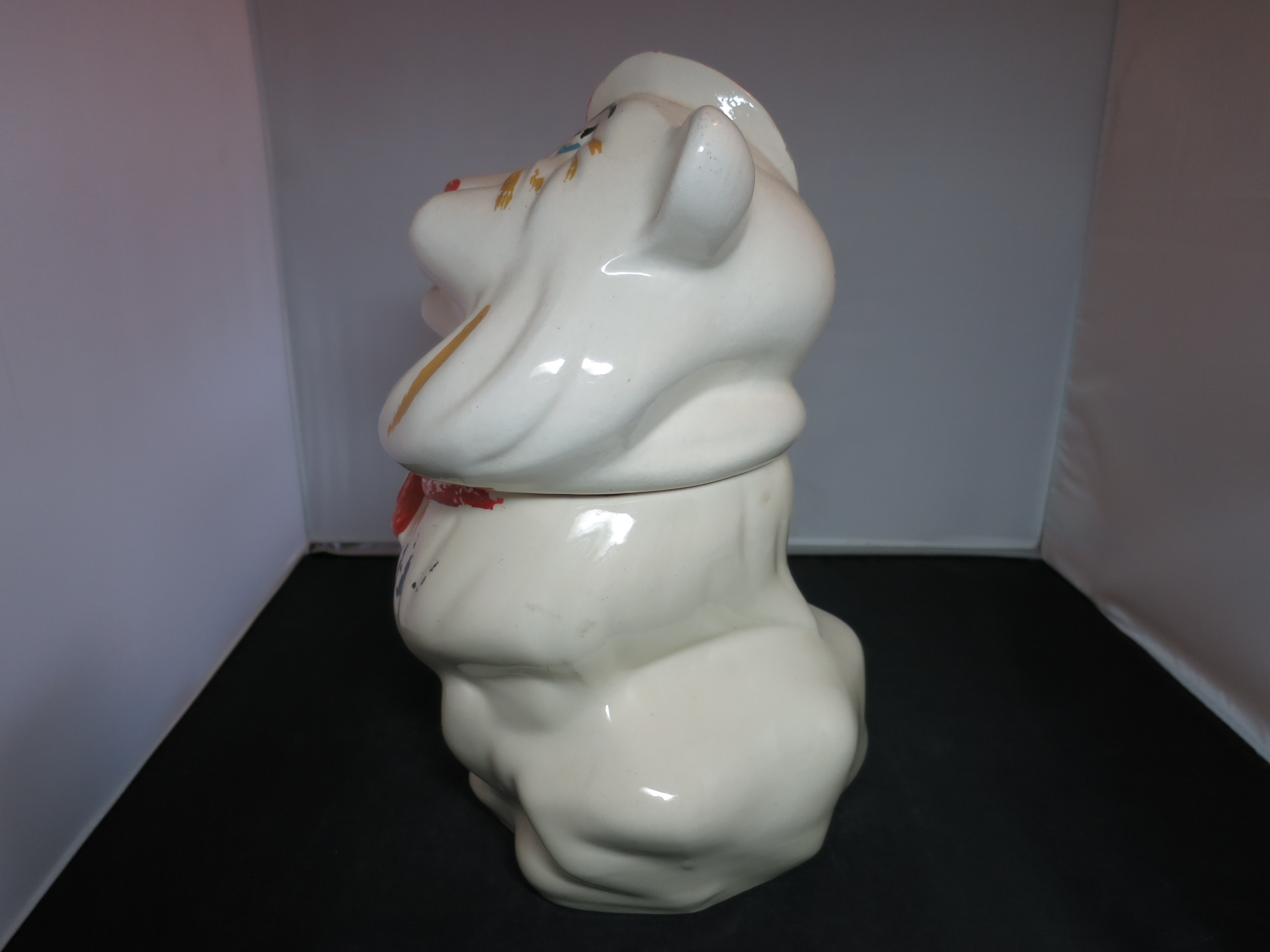 Vintage Lion cookie Jar Belmont Pottery USA Ladowici Caledon