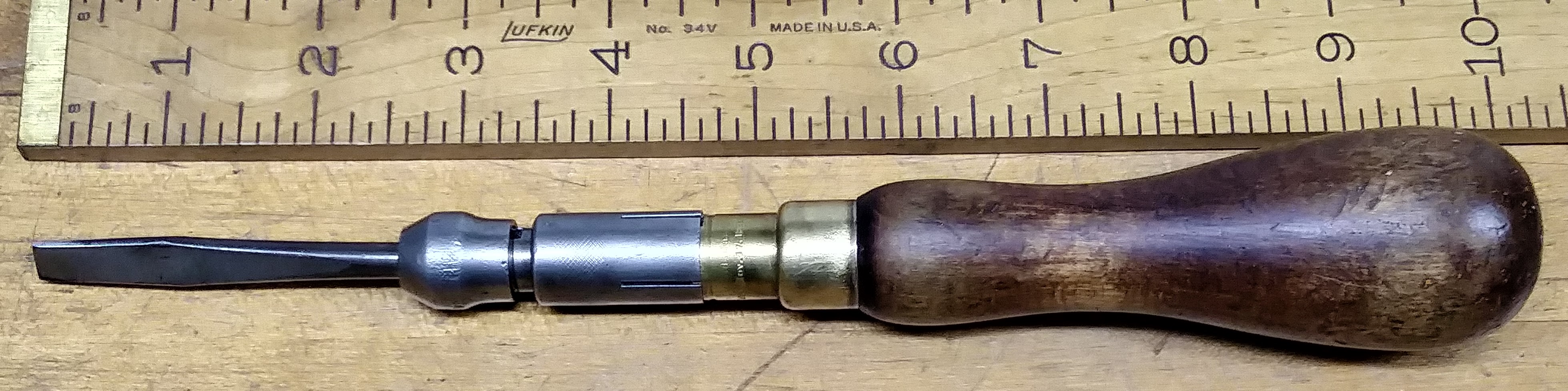 Goodell Bros. Spiral Screwdriver Ca. 1890's
