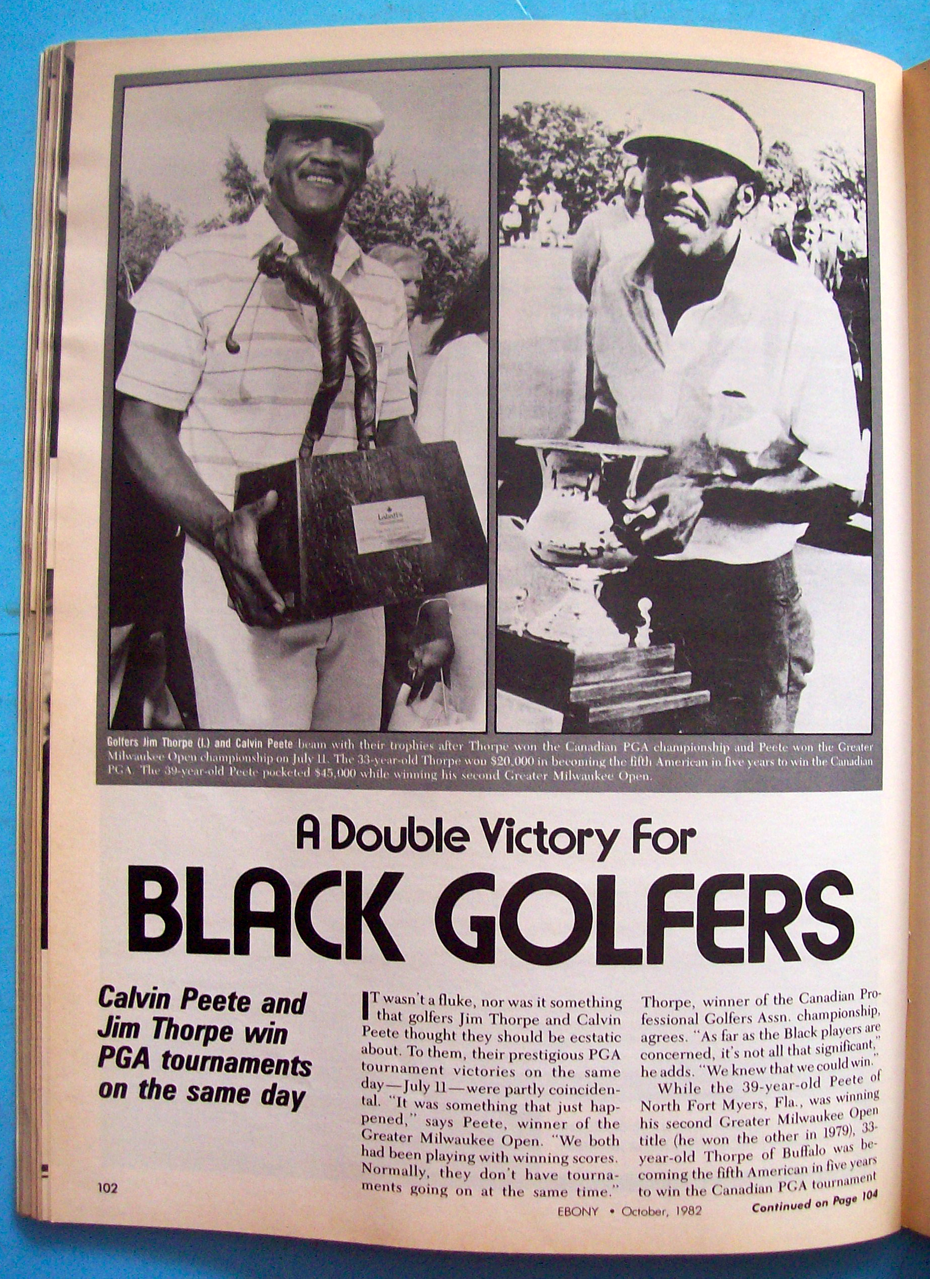 Ebony Magazine-October 1982-Smokey & Claudette