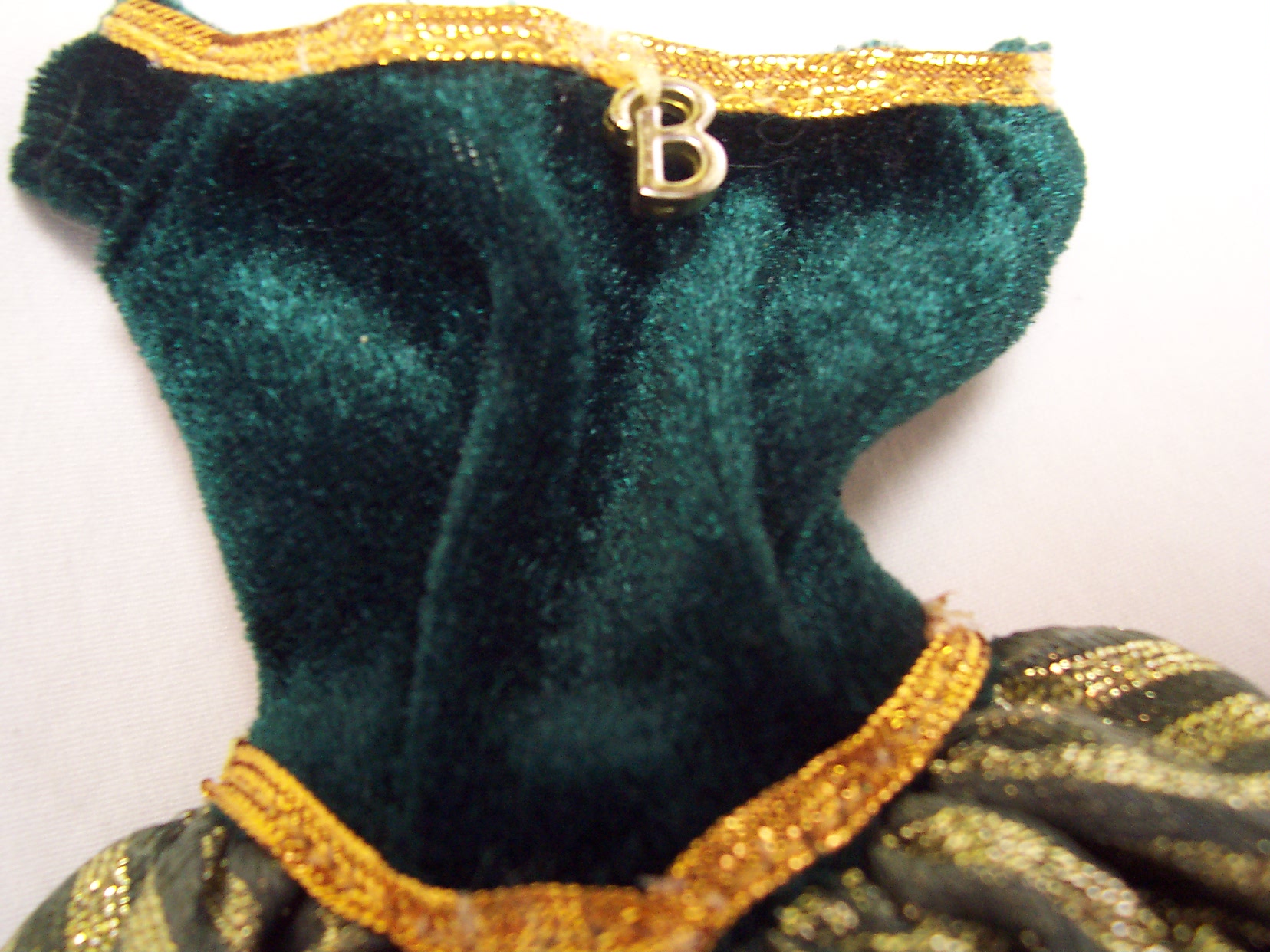 Barbie Doll Gown Green Mattel Holiday Barbie