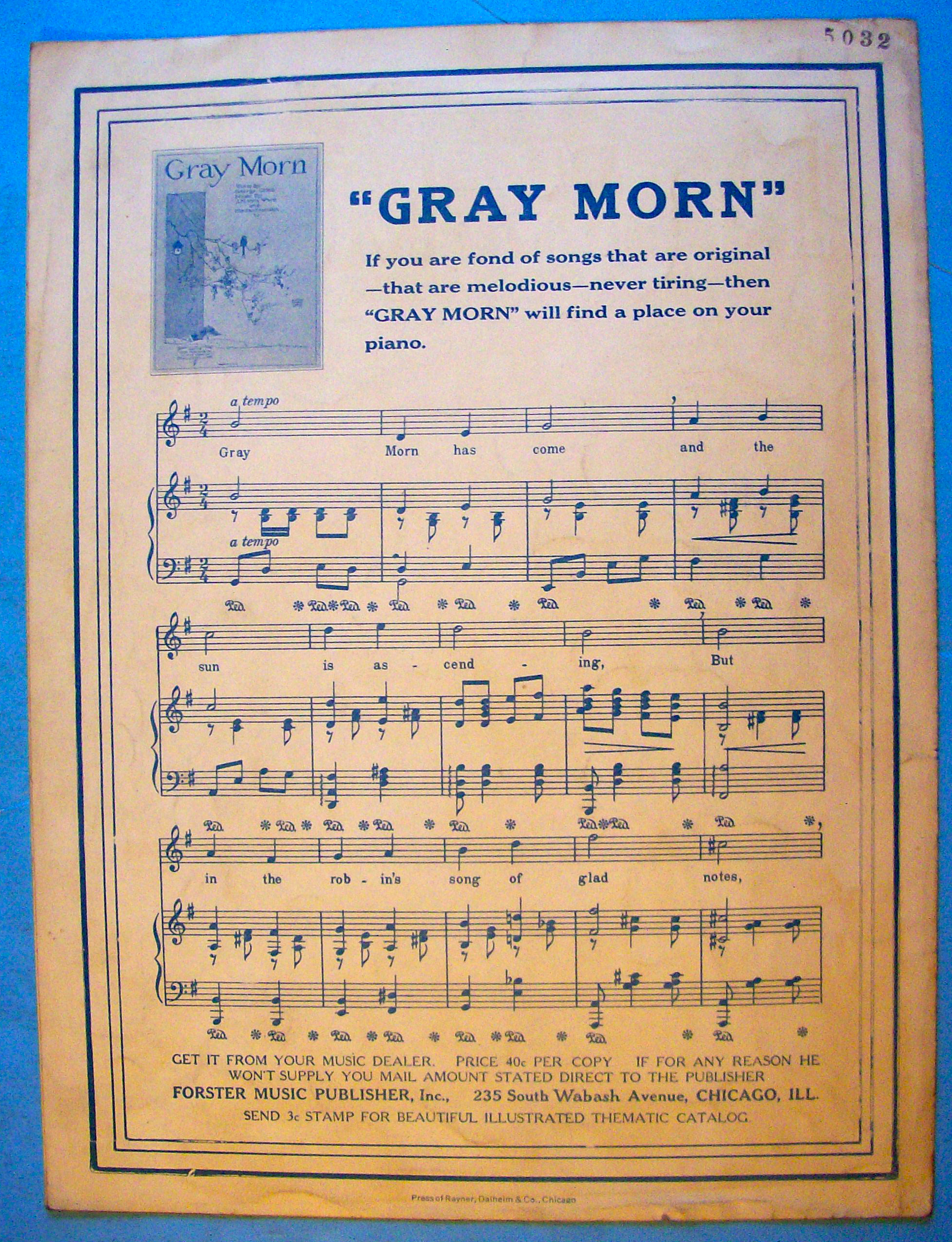 Sweet And Low Sheet Music 1919 Royce & Johnson