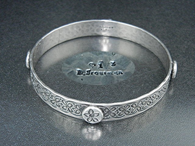 David Troutman Silver Creations Sterling Silver Bangle