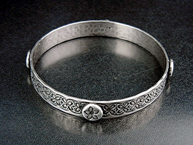 David Troutman Silver Creations Sterling Silver Bangle