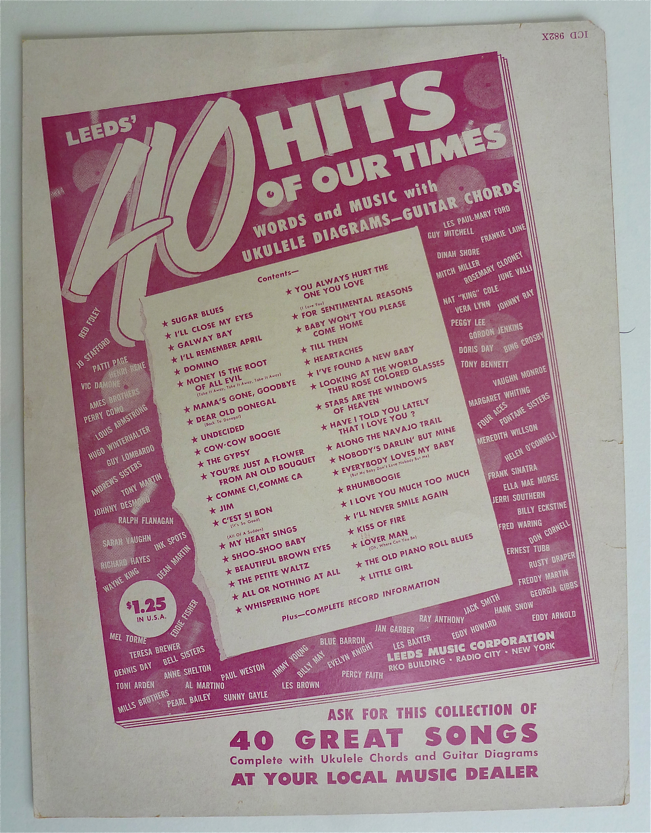 Sheet Music For 1953 I'm Walking Behind You
