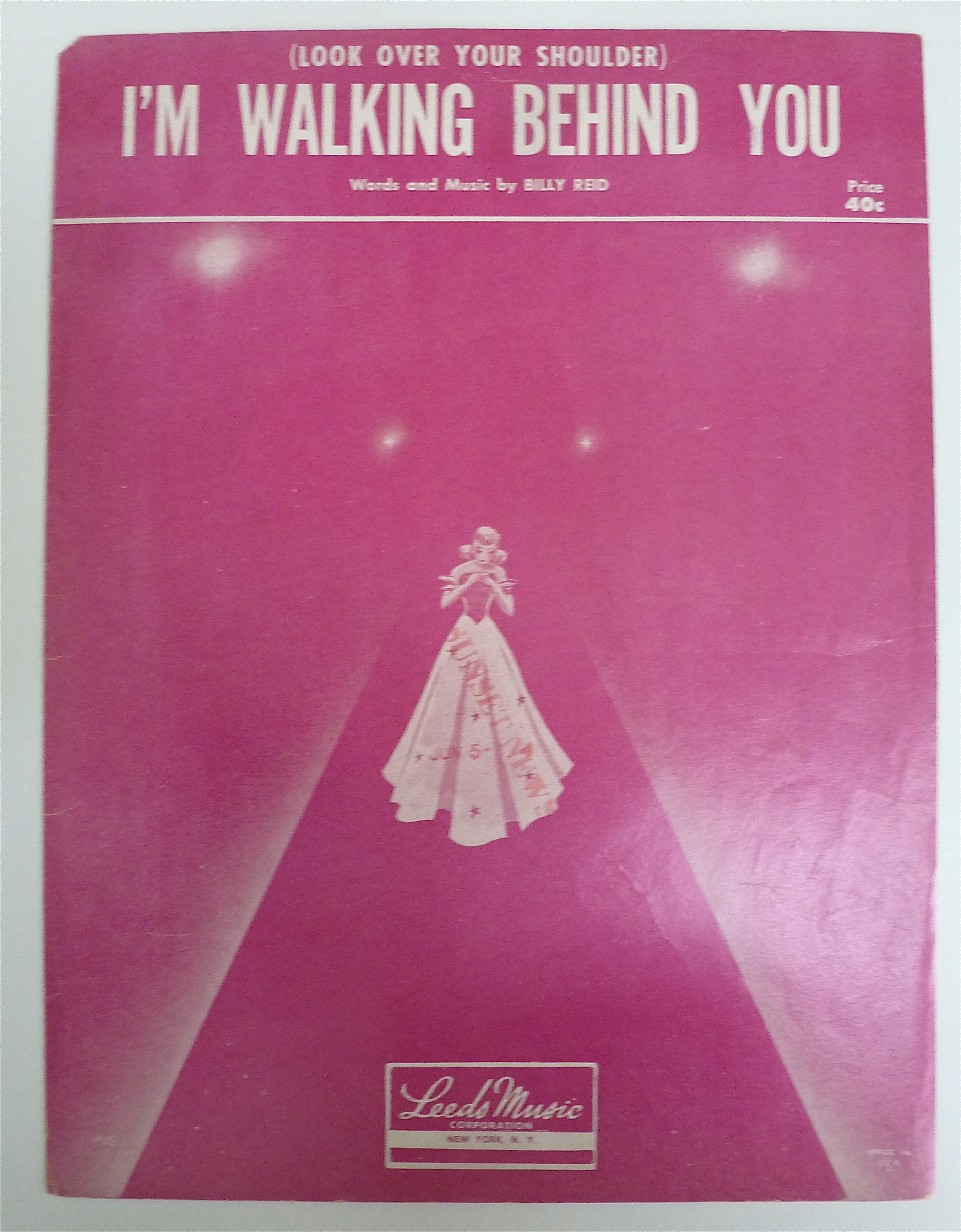 Sheet Music For 1953 I'm Walking Behind You