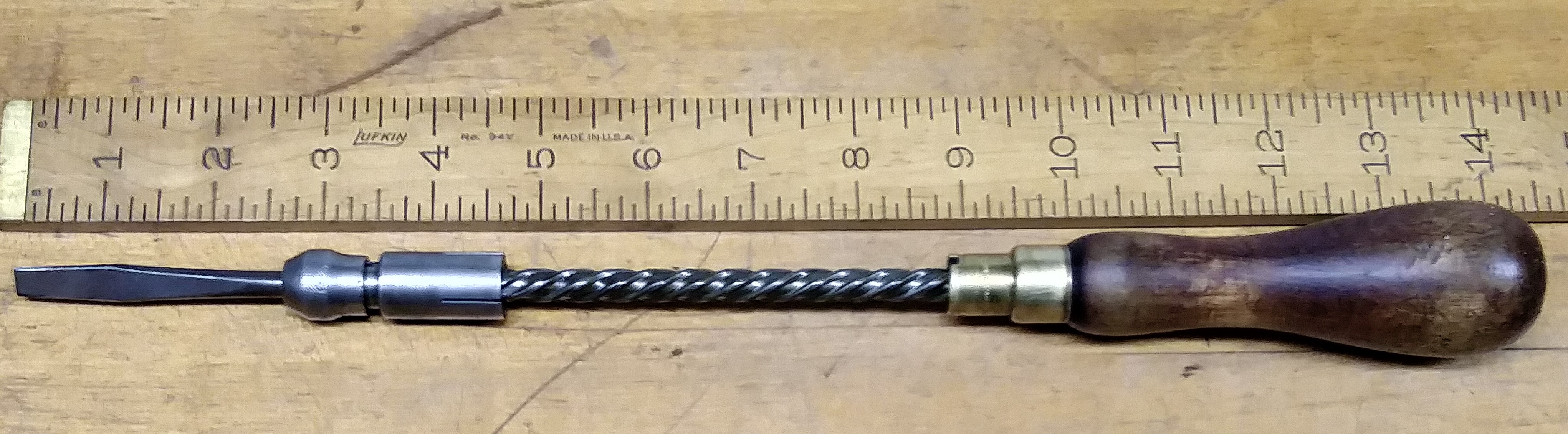 Goodell Bros. Spiral Screwdriver Ca. 1890's