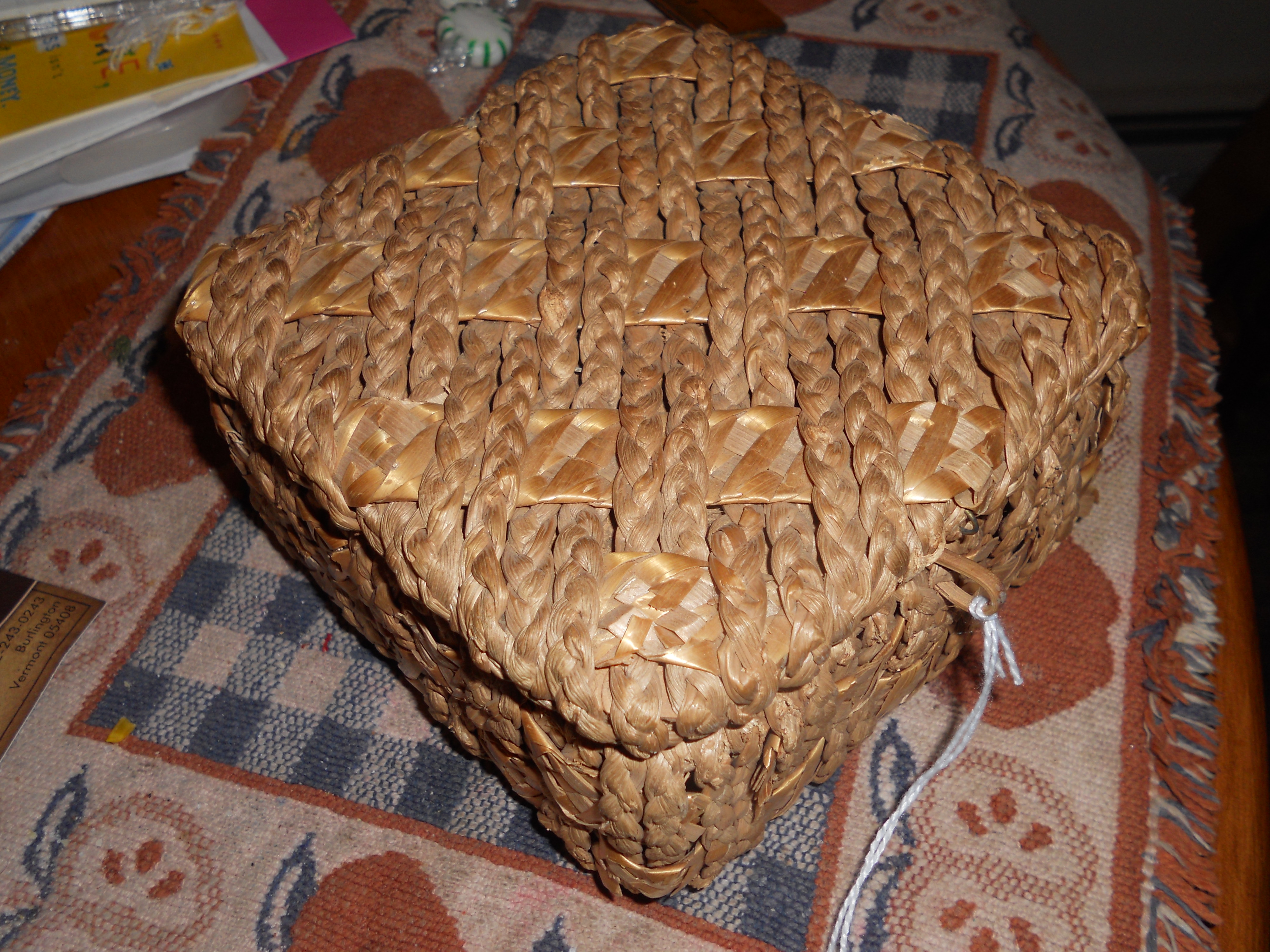 Arts and Crafts Braided Woven Sampler Basket