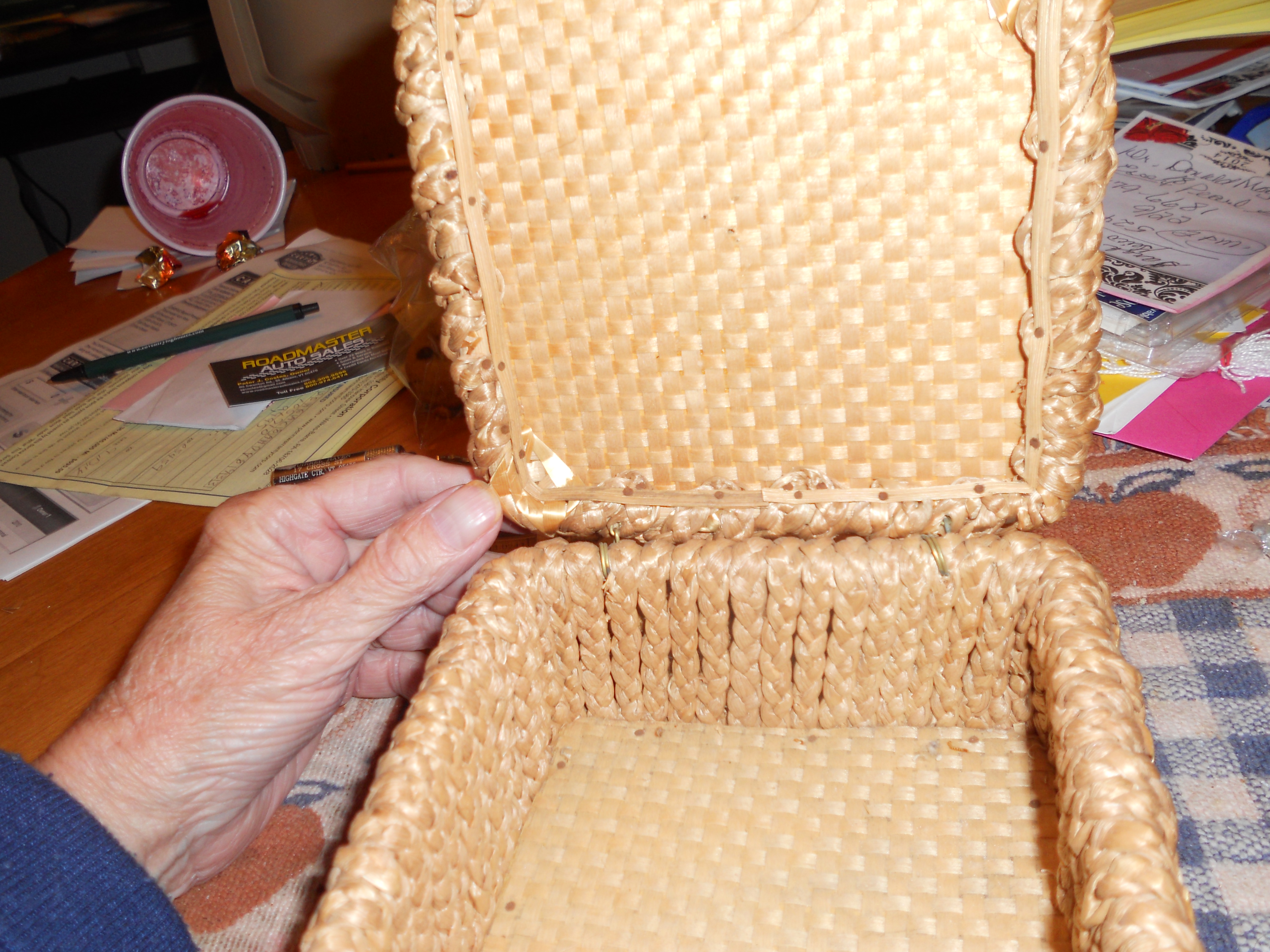 Arts and Crafts Braided Woven Sampler Basket