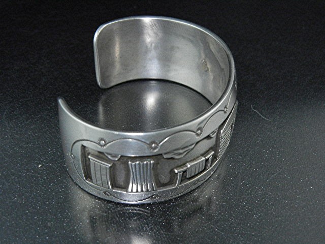 Storyteller Sterling Silver Bracelet RH Begay