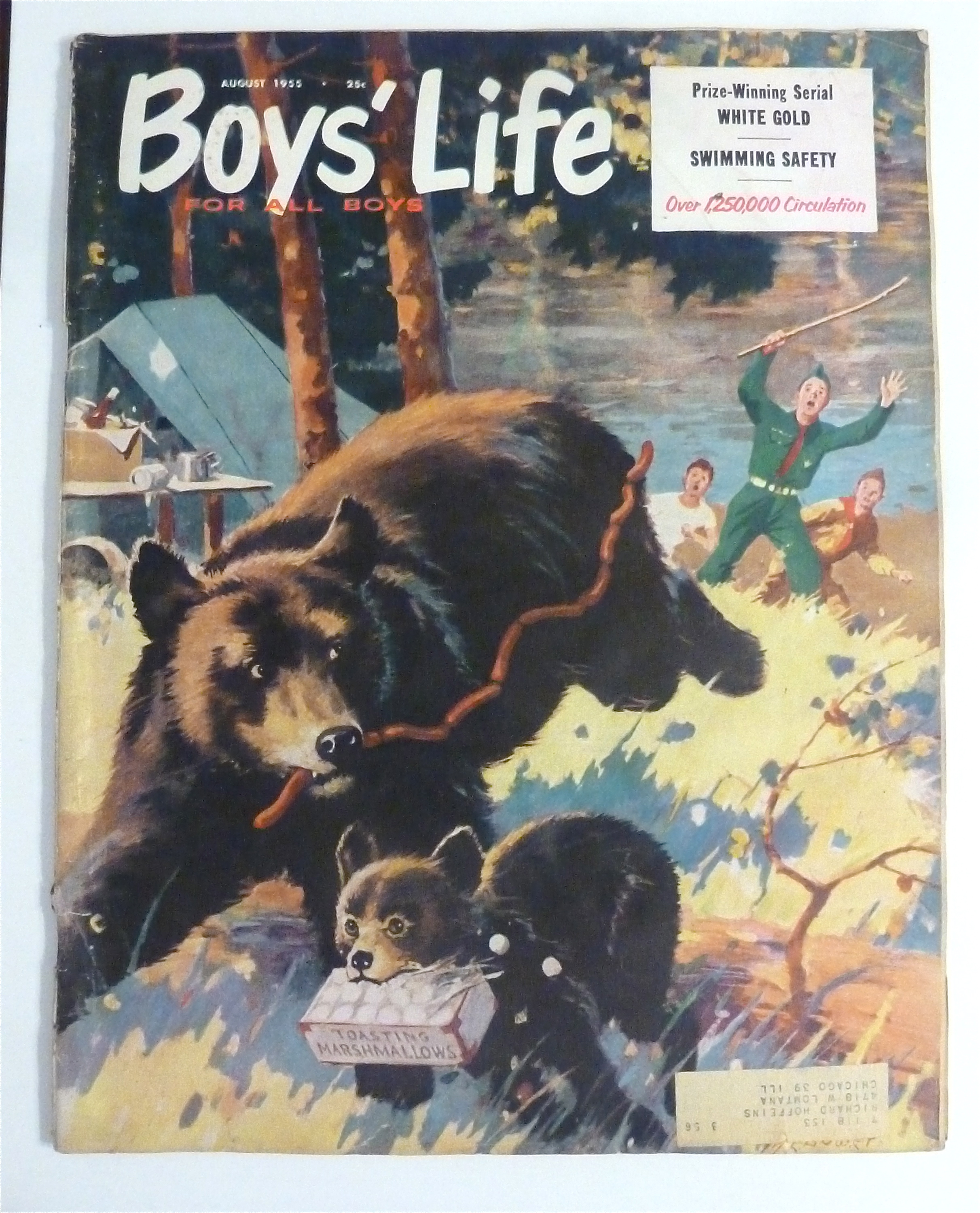 Boys' Life Magazine August 1955 Swimming Safety