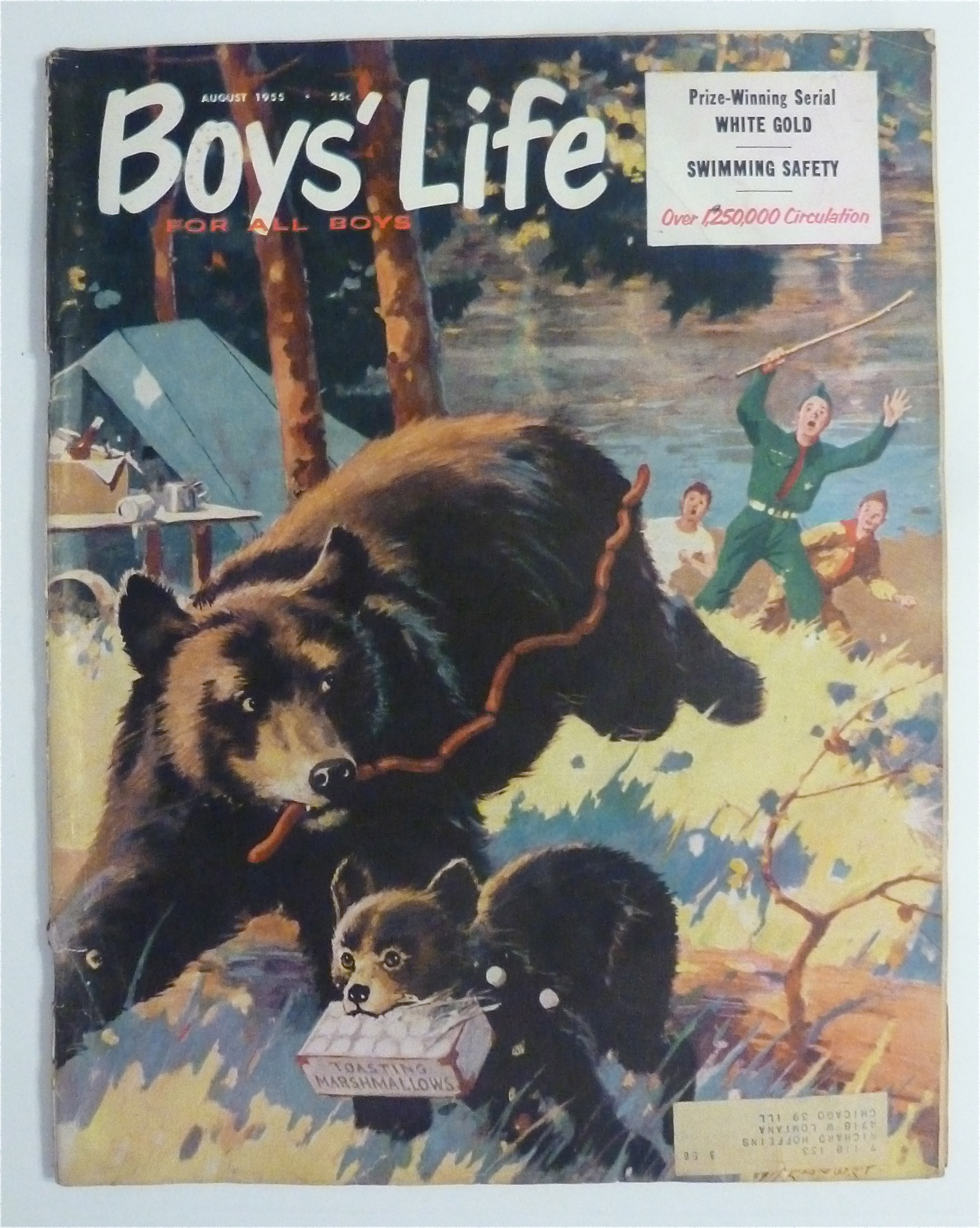 Boys' Life Magazine August 1955 Swimming Safety