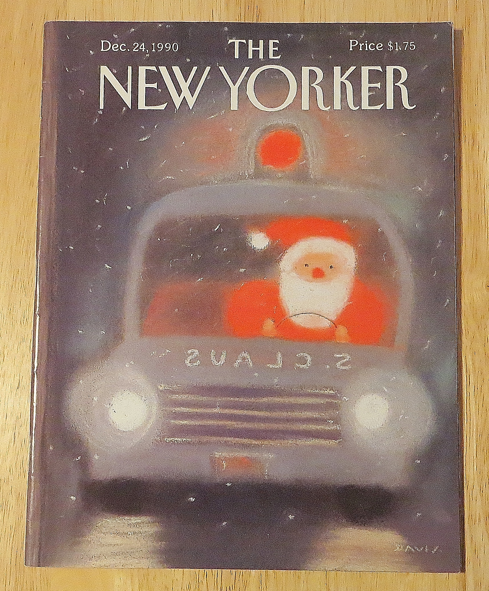 New Yorker Magazine December 24, 1990 Santa Claus