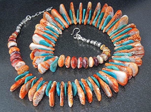 Silver Creations Turquoise Sterling Silver Spiny Oyster