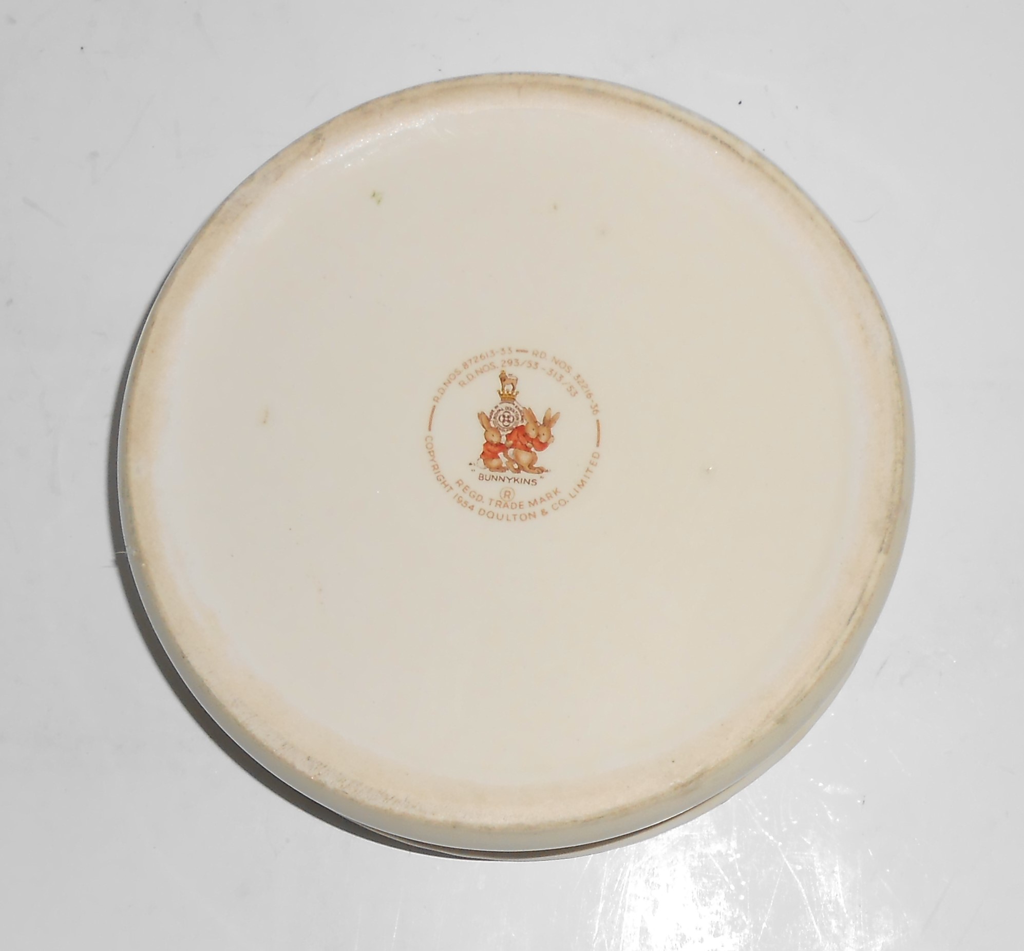 Royal Doulton China Bunnykins Ice Skating Child's Bowl