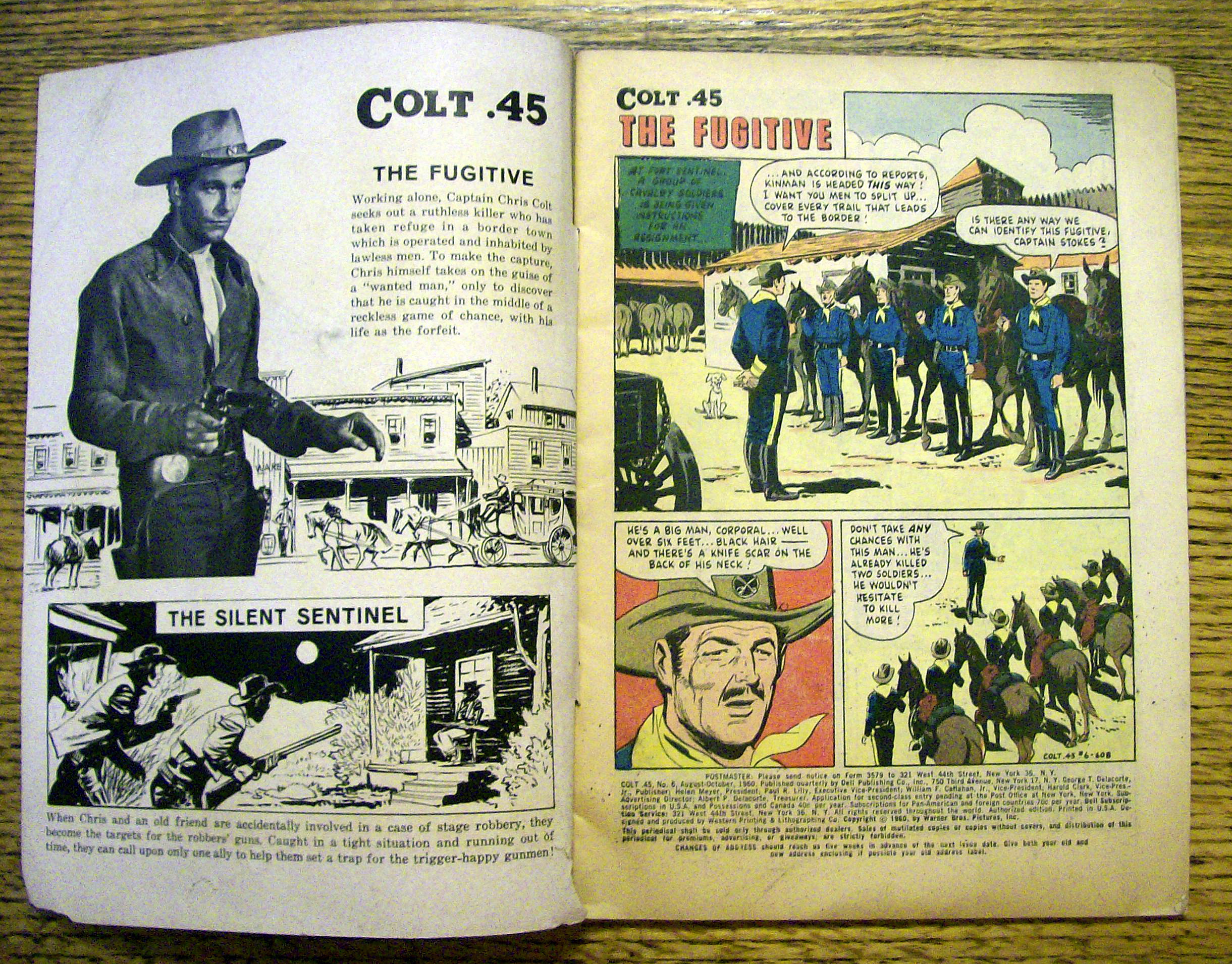 Colt 45 Comic #6 August-October 1960 Chris Colt