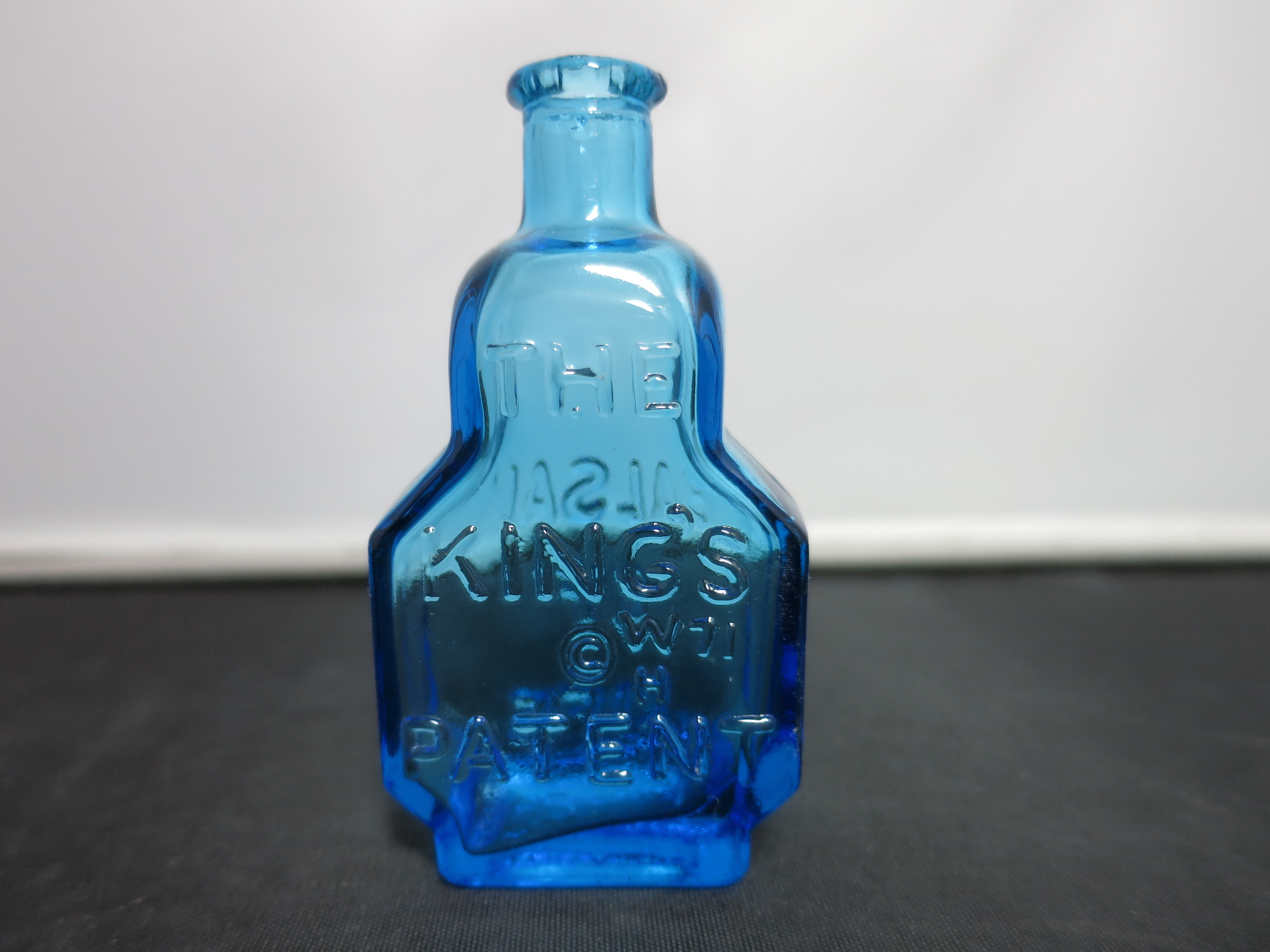 Balsam of Life The Kings Patent Blue Wheaton Bottle