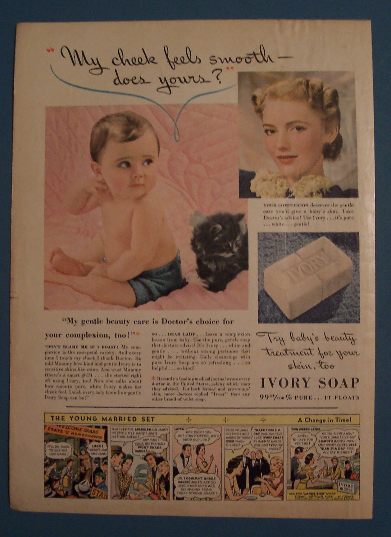 Vintage Ad: 1940 Ivory Soap