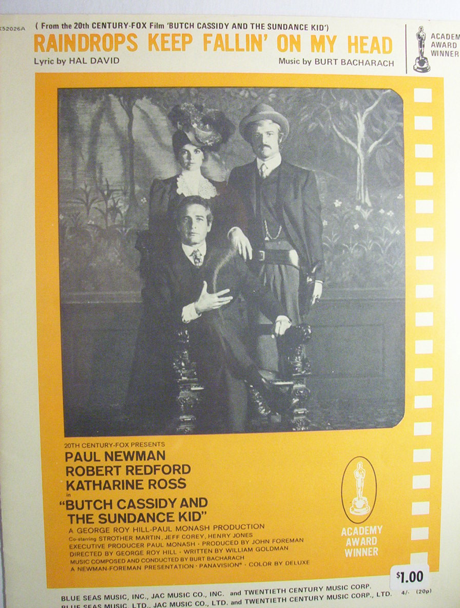 Sheet Music For 1969 Raindrops Keep Fallin' On My Head