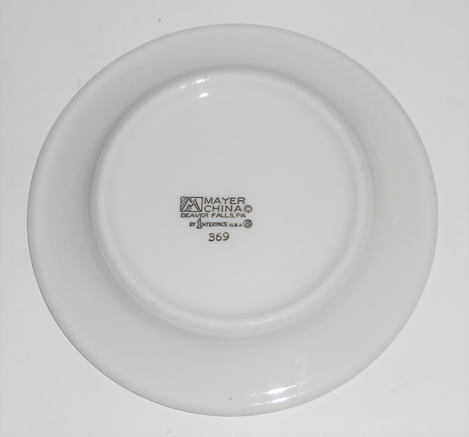 Mayer Restaurant China Floral w/Bird 5.5" Plate