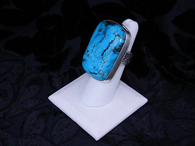 David Troutman Kingman Turquoise Sterling Silver Ring