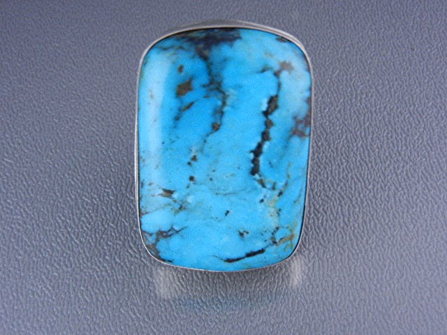 David Troutman Kingman Turquoise Sterling Silver Ring