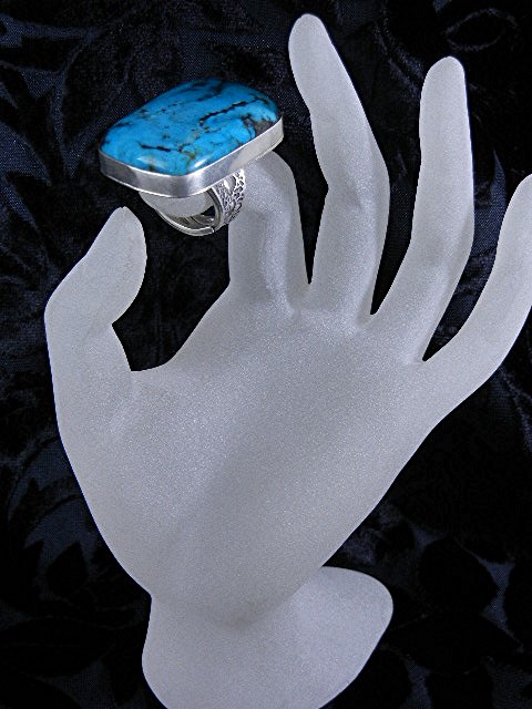 David Troutman Kingman Turquoise Sterling Silver Ring