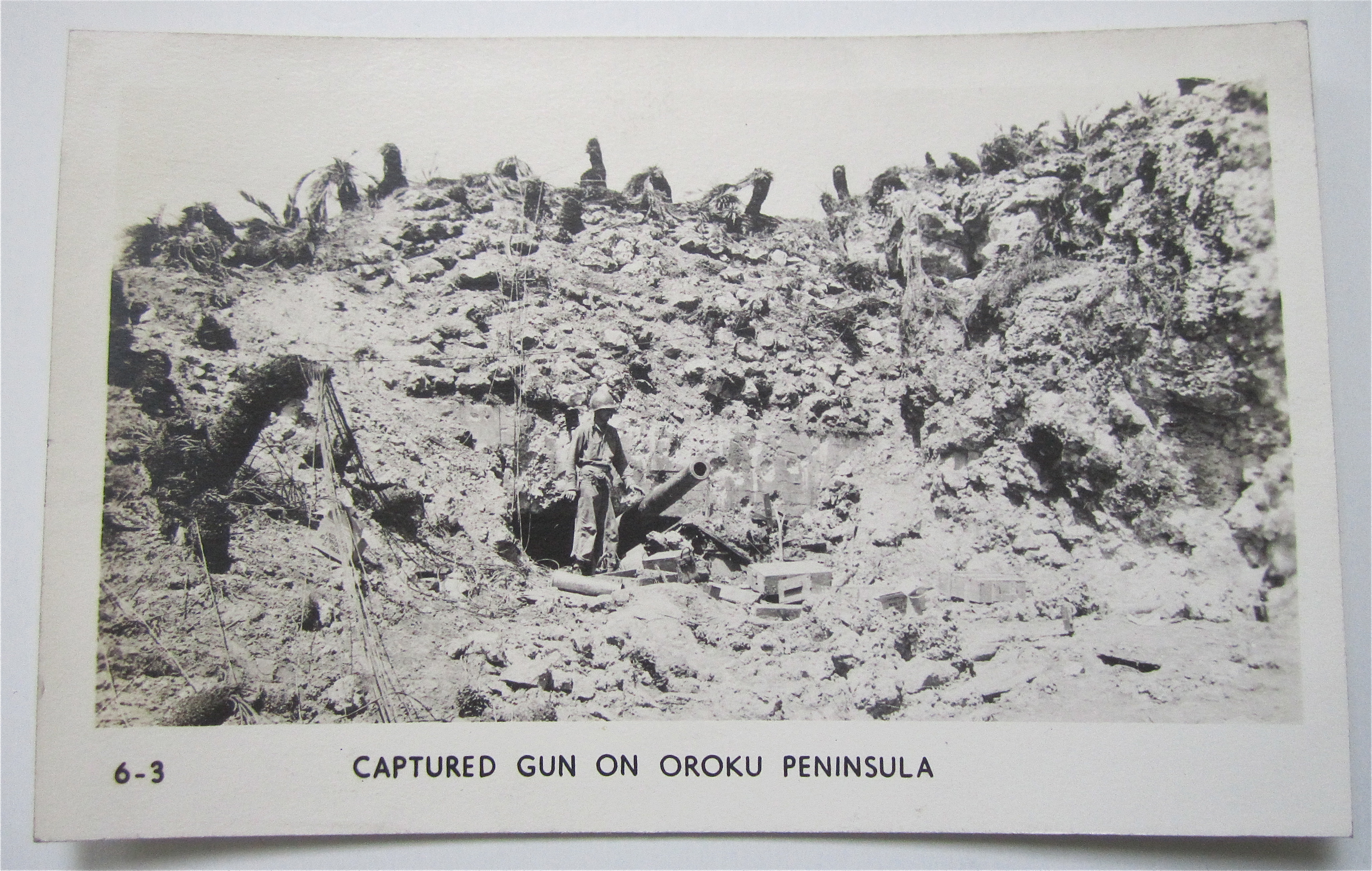 Captured Gun On Oroku Peninsula Postcard