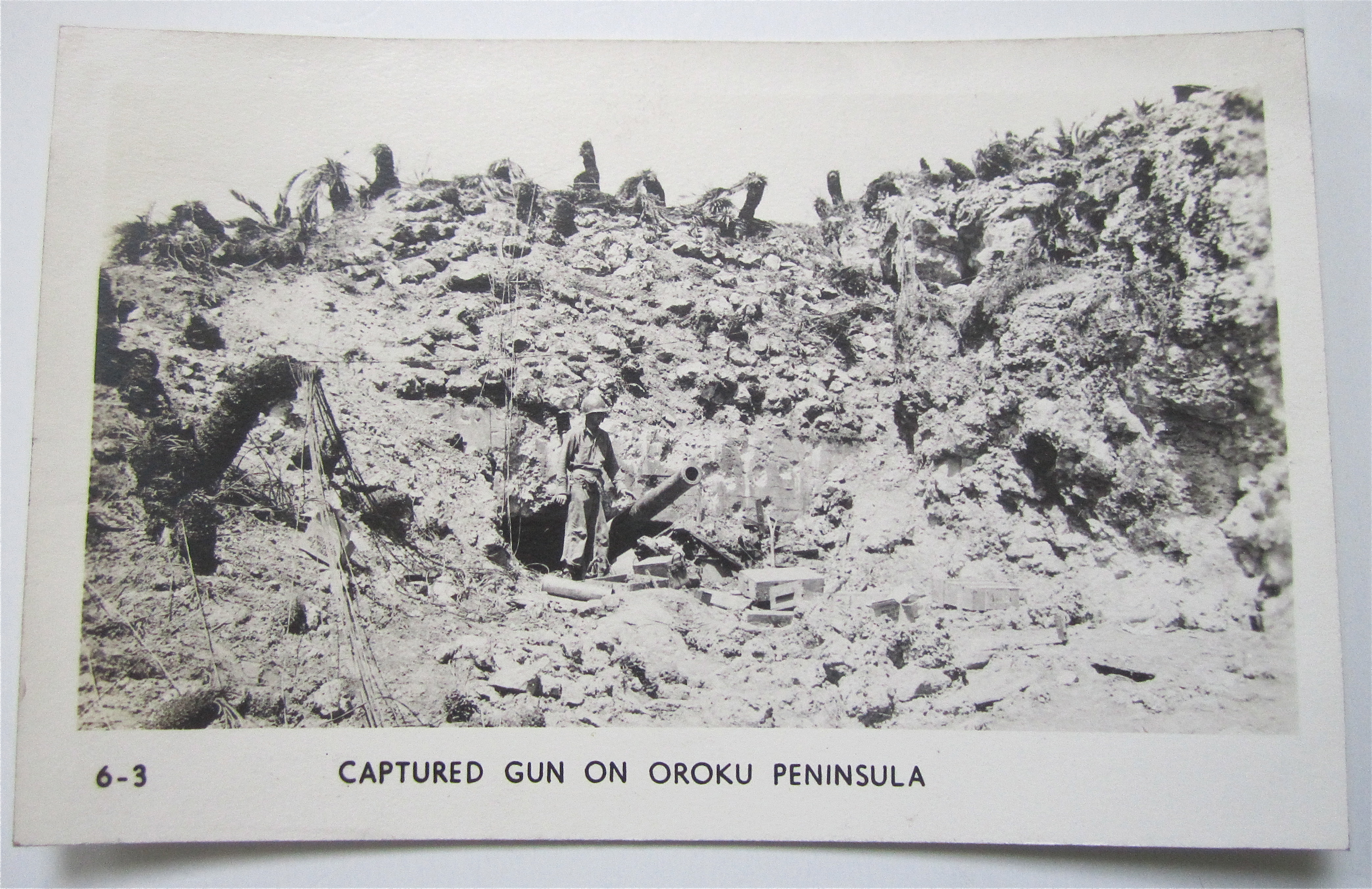 Captured Gun On Oroku Peninsula Postcard
