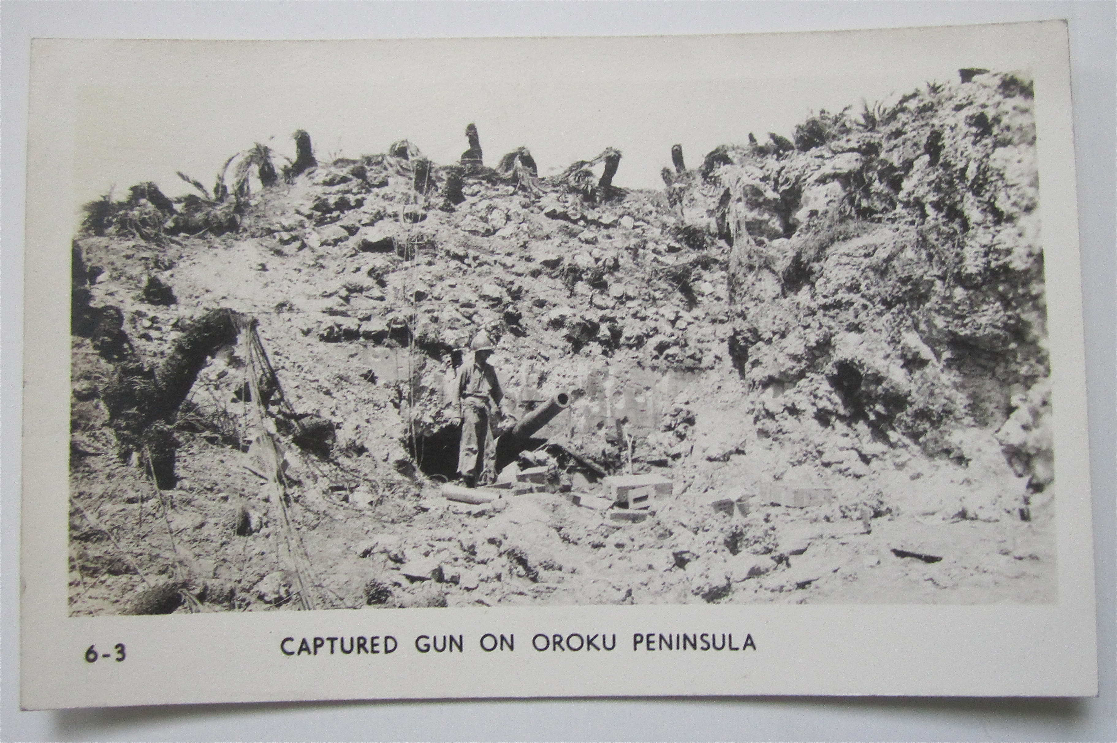 Captured Gun On Oroku Peninsula Postcard