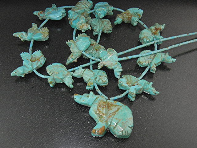 Native AmericanTurquoise Fetish Anthony Turpen