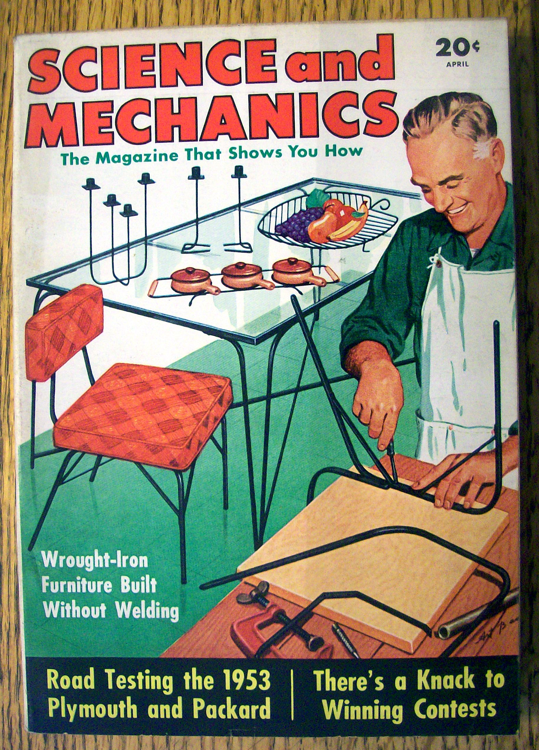 Science And Mechanics Magazine-April 1953-Wrought Iron