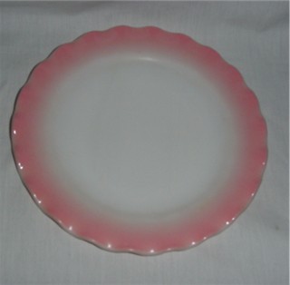 Pink Hazel Atlas Ripple Plate
