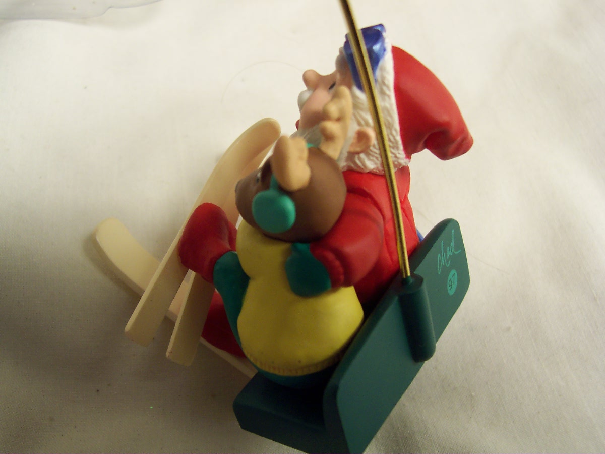 Santa's Ski Adventure Ornament Hallmark 1997