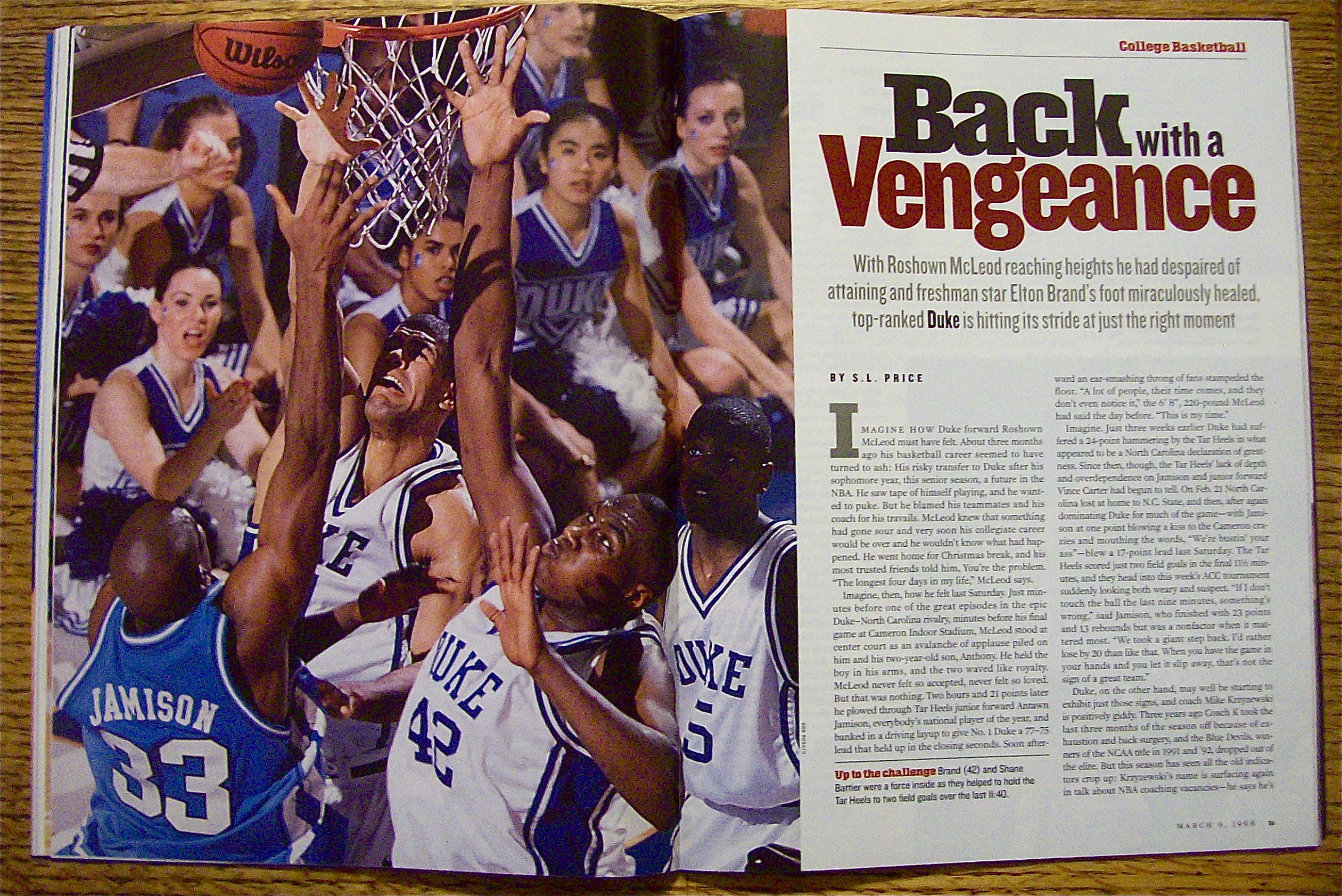 Sports Illustrated Magazine March 9, 1998 Allen Iverson