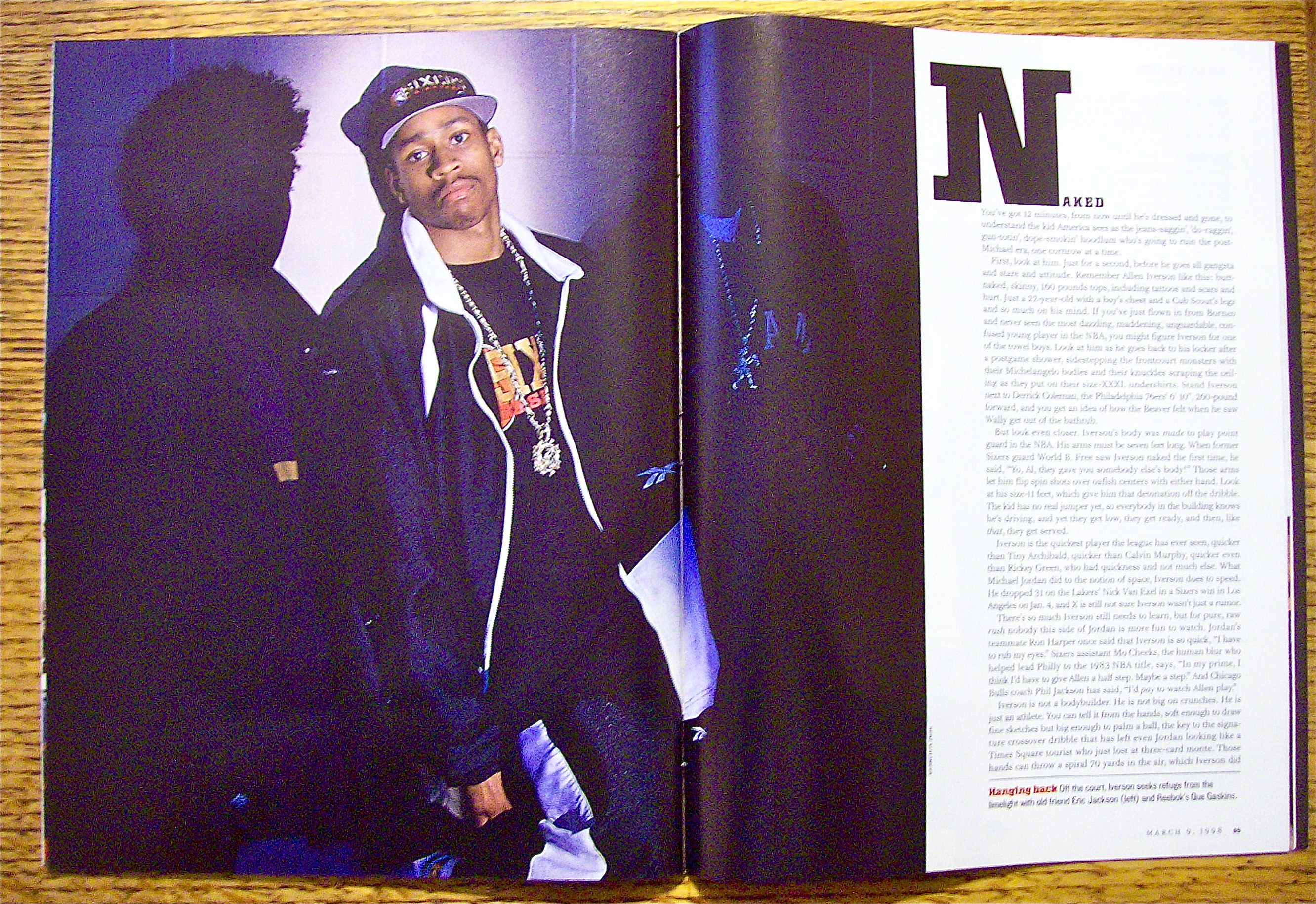 Sports Illustrated Magazine March 9, 1998 Allen Iverson