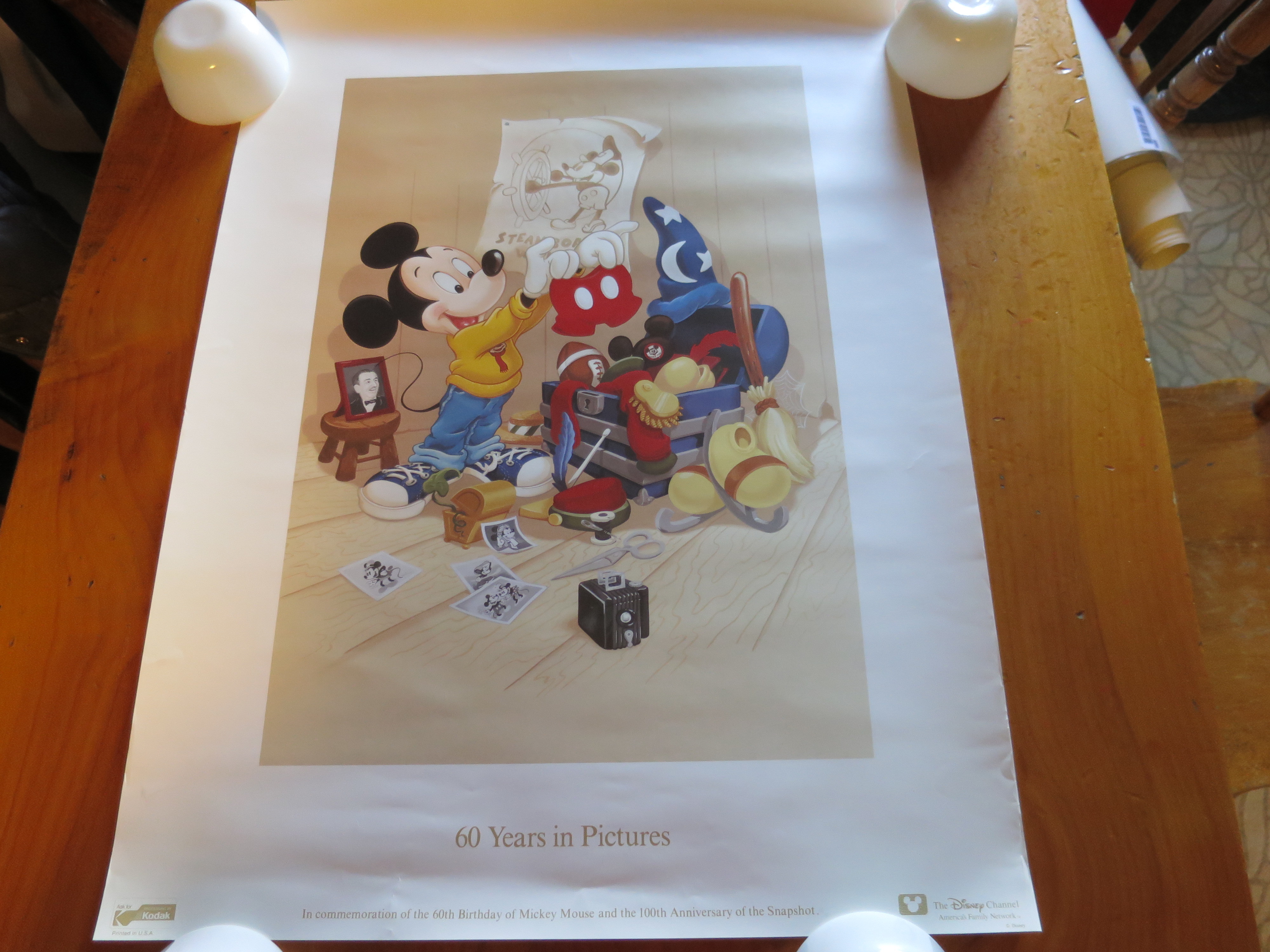 60 Years In pictures Disney Channel Kodak poster 100th Anniversar