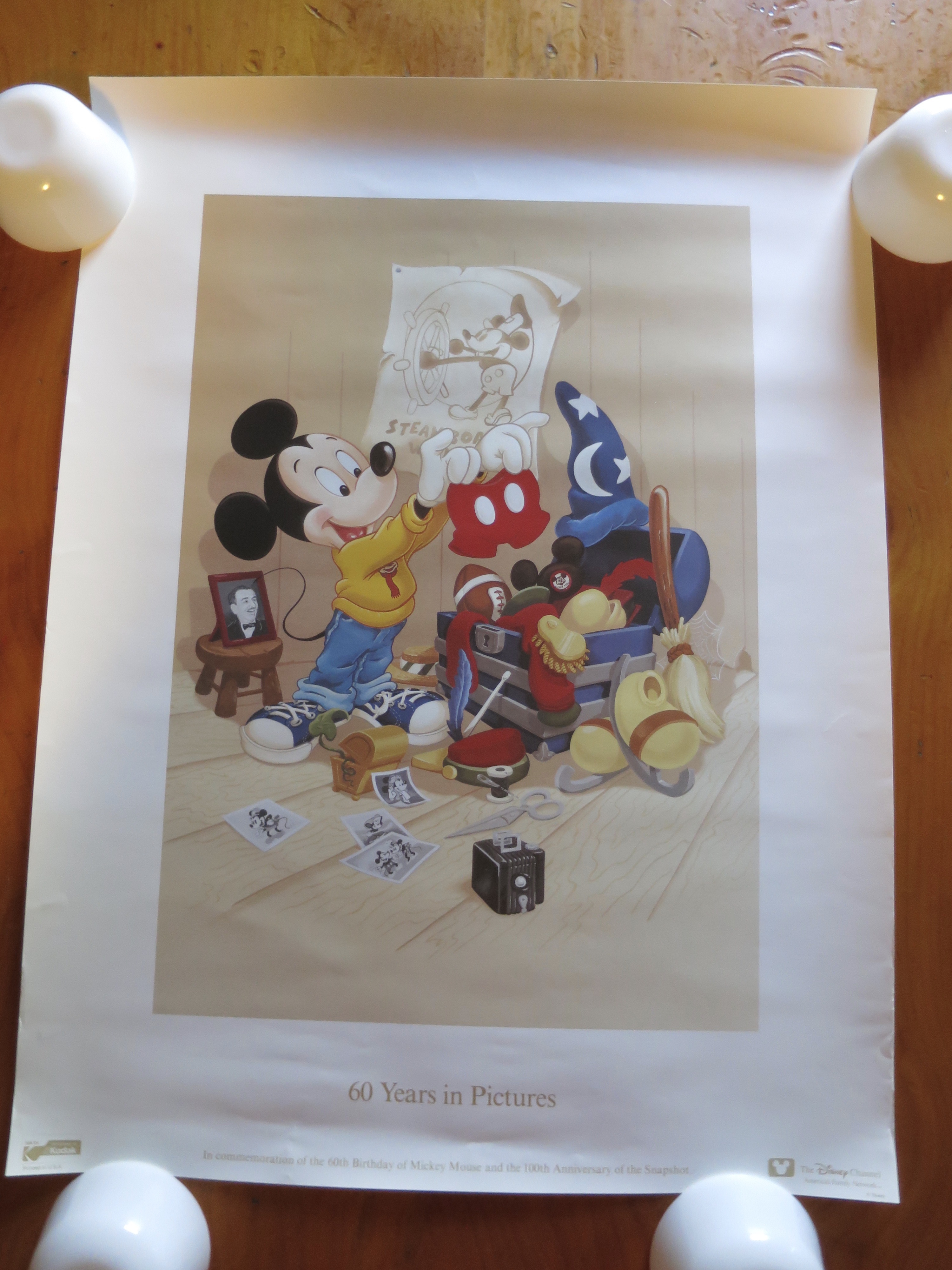60 Years In pictures Disney Channel Kodak poster 100th Anniversar