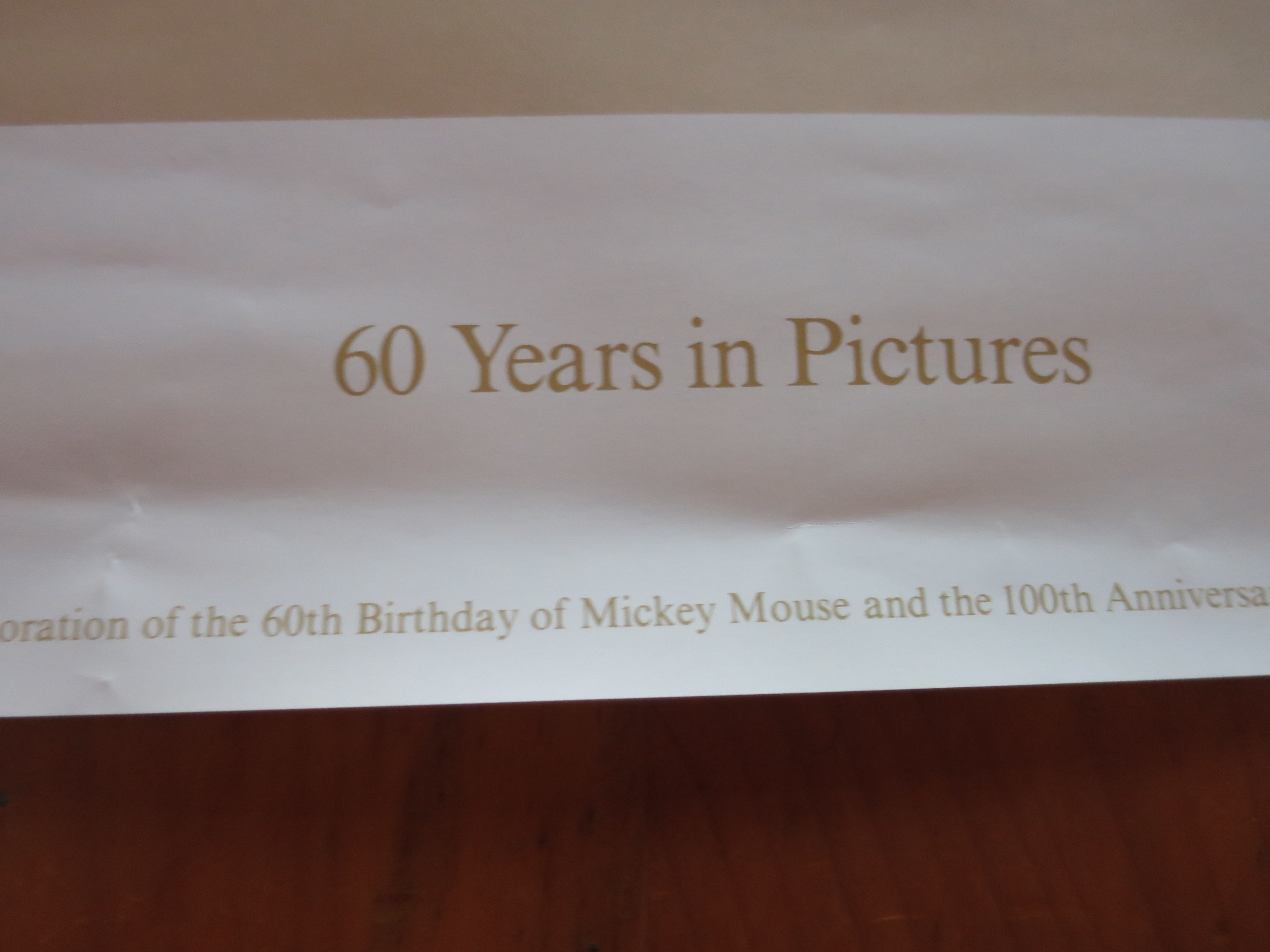 60 Years In pictures Disney Channel Kodak poster 100th Anniversar