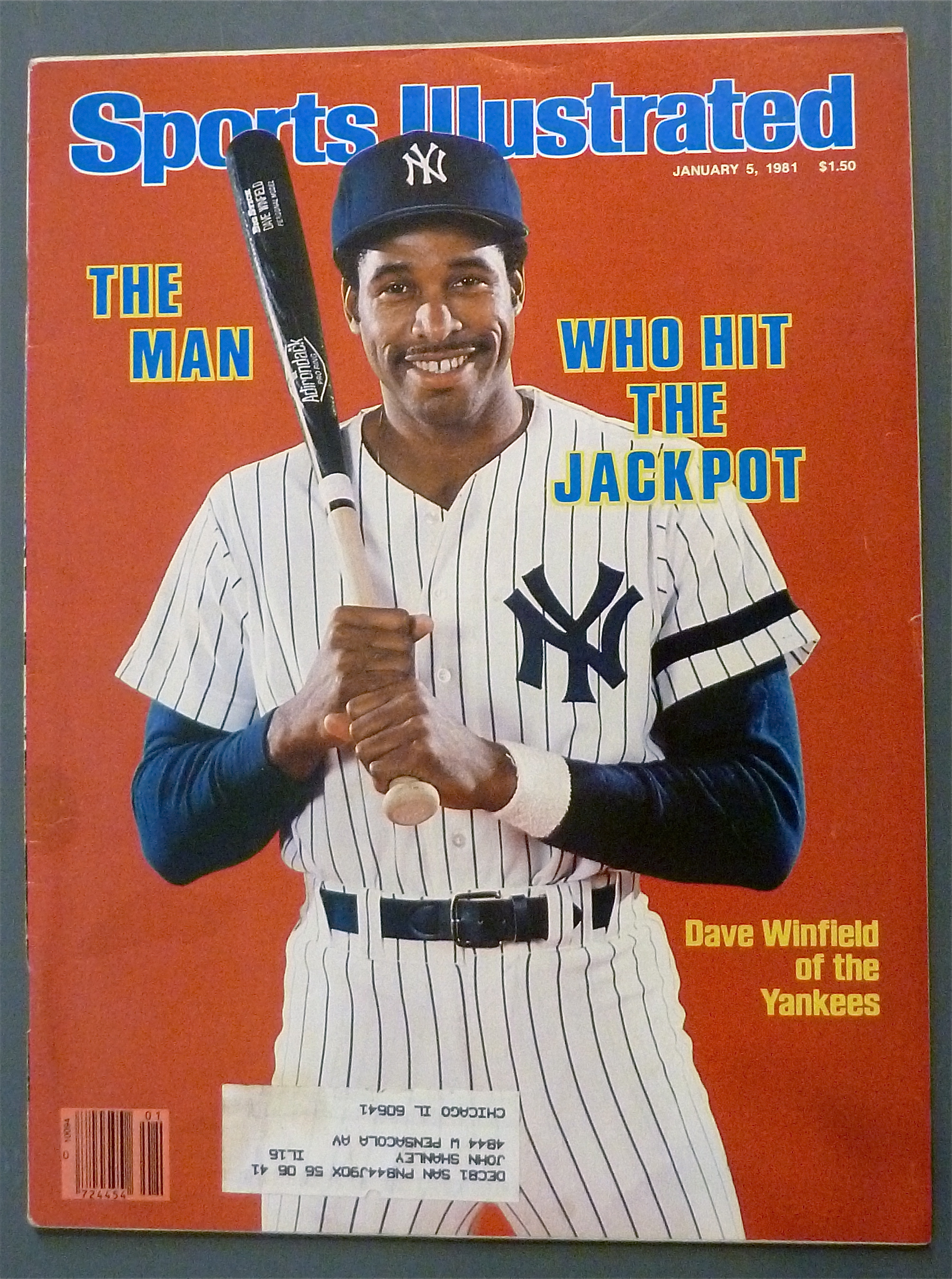Sport Illustrated January 5, 1981 Dave Winfield
