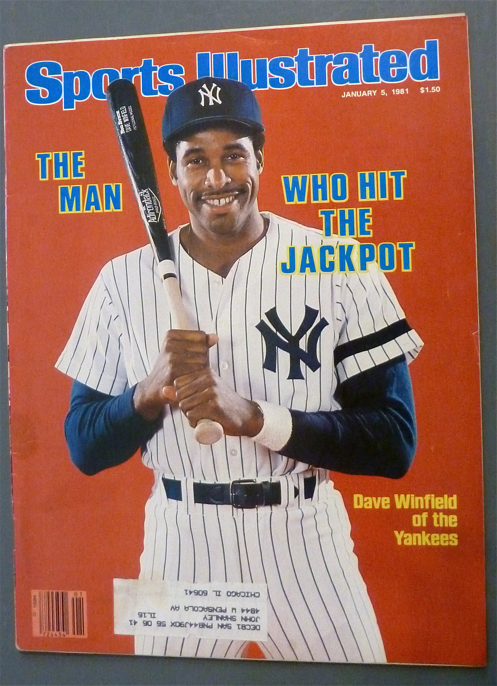 Sport Illustrated January 5, 1981 Dave Winfield