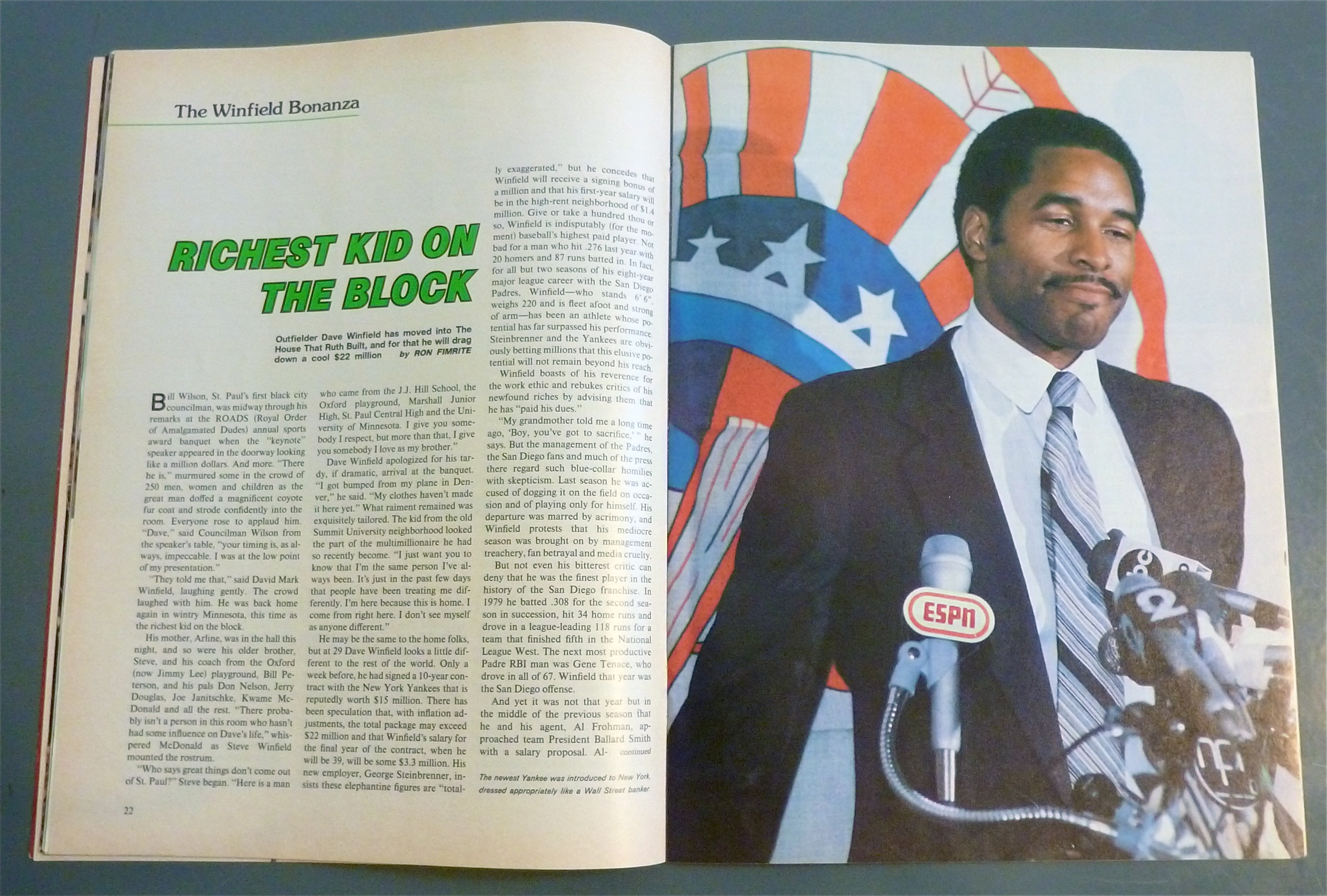 Sport Illustrated January 5, 1981 Dave Winfield