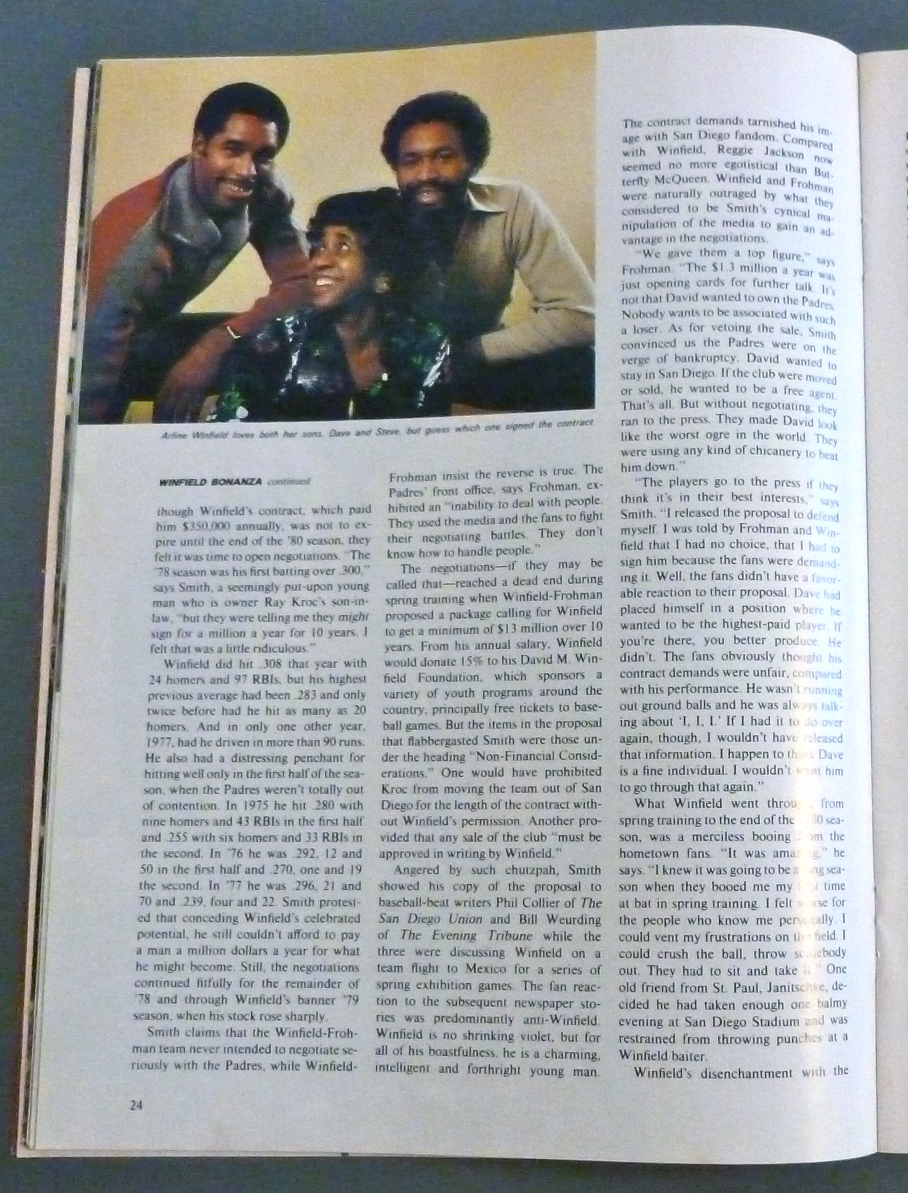 Sport Illustrated January 5, 1981 Dave Winfield